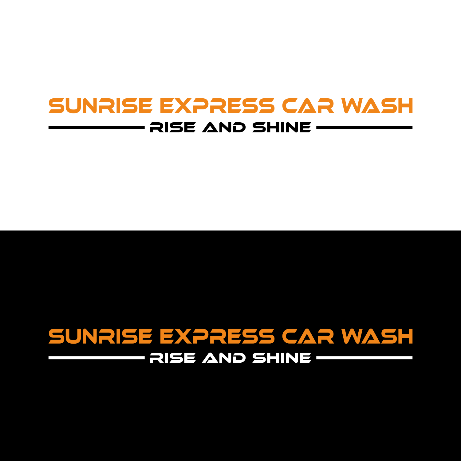 Playful, Personable, Car Wash Logo Design for Name Sunrise Express Car