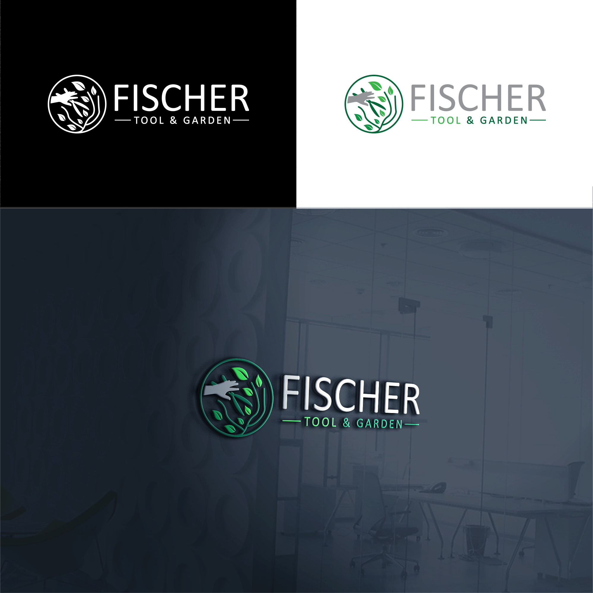 Logo Design by RA-bica for Fischer Tool and Garden | Design #31982203