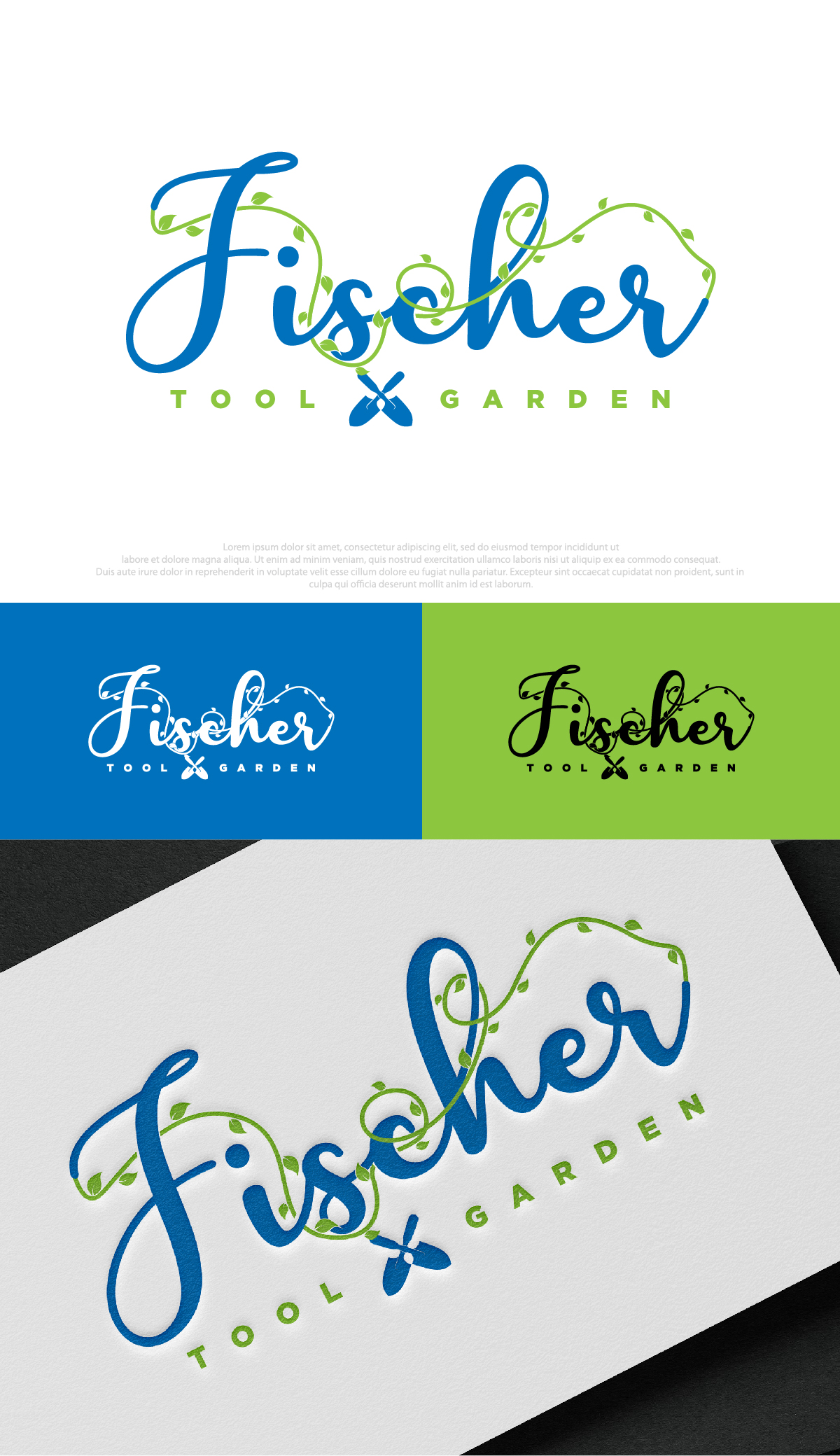 Logo-Design von DesignLima für Fischer Tool and Garden | Design #31976314