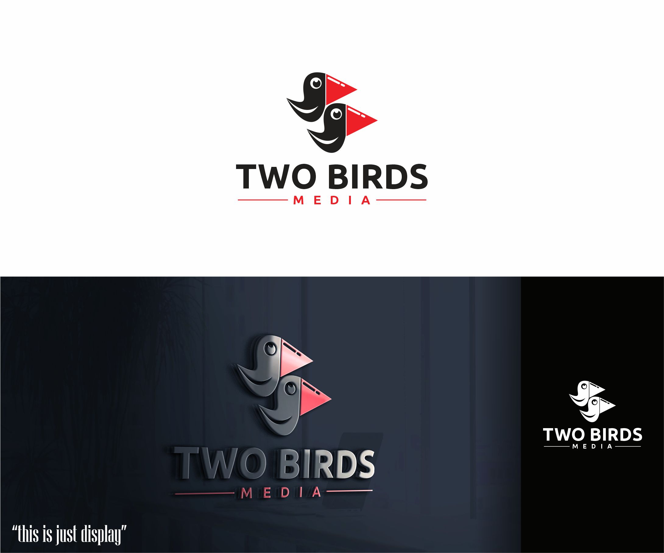 Logo Design by alkaline for 2 Birds Media | Design #31970968
