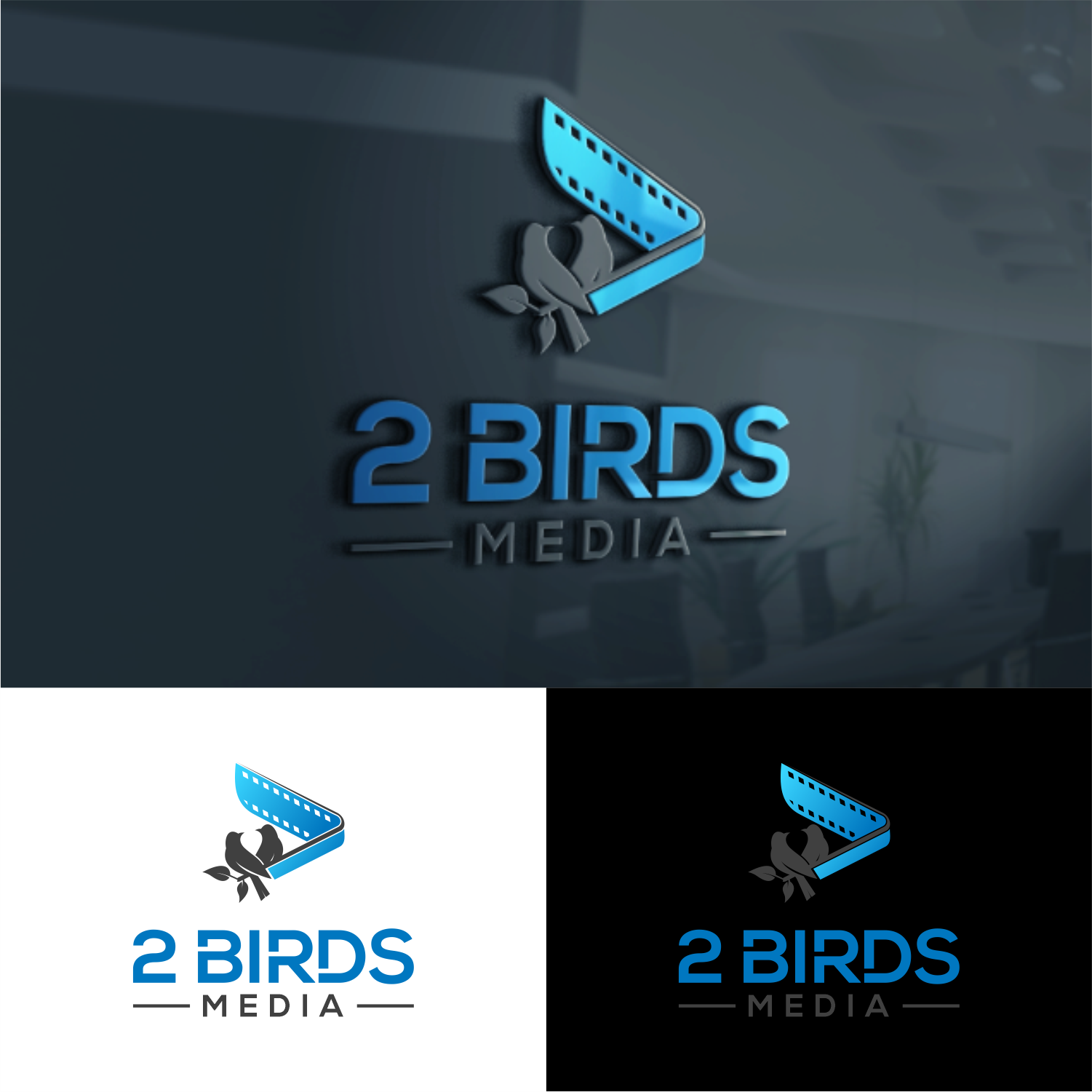 Logo Design by semarco for 2 Birds Media | Design #31971509