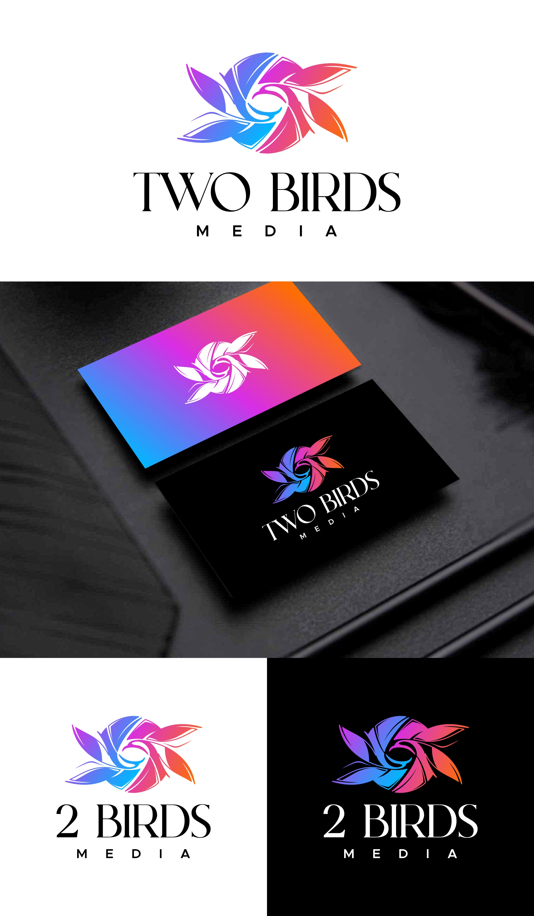 Logo Design by debdesign for 2 Birds Media | Design #31975187