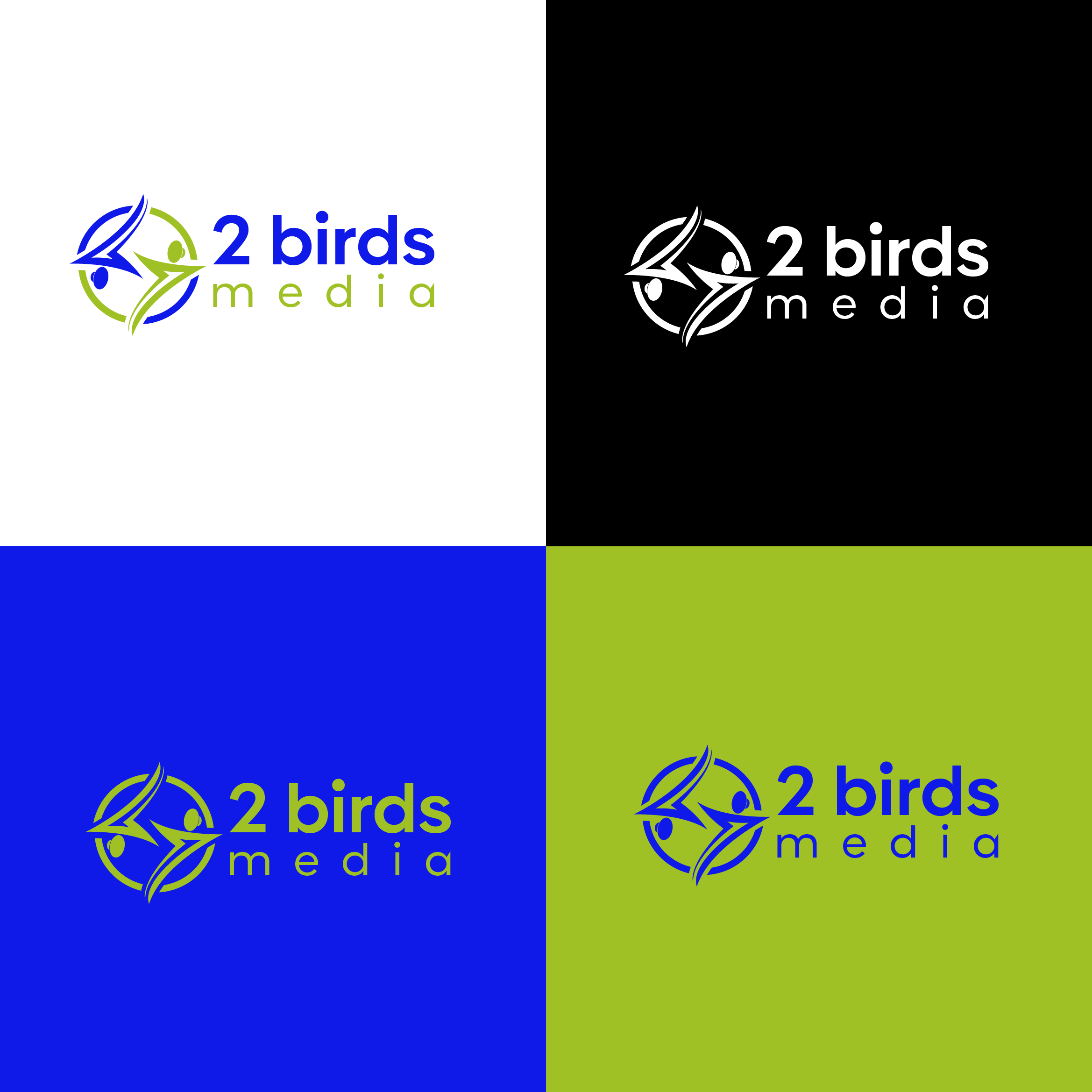 Logo Design by jynemaze for 2 Birds Media | Design #31979174