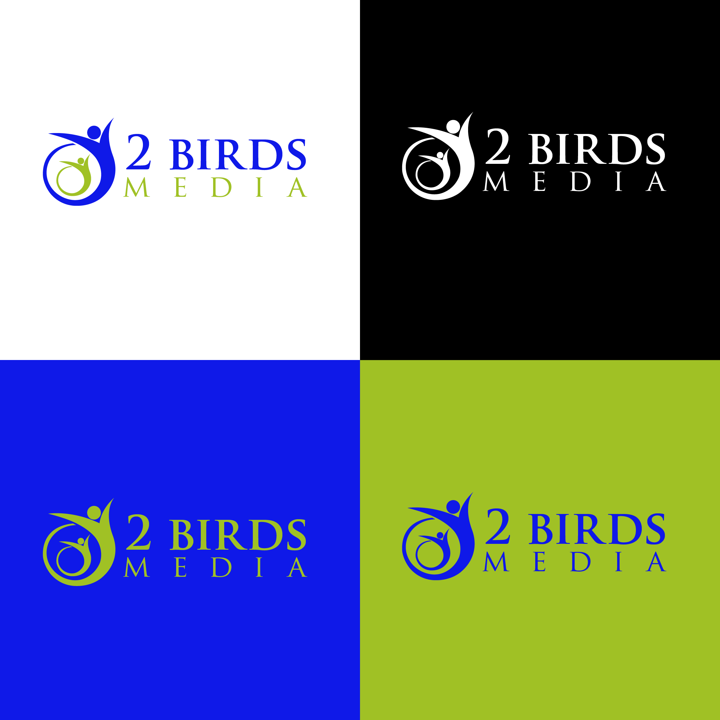 Logo Design by jynemaze for 2 Birds Media | Design #31979175