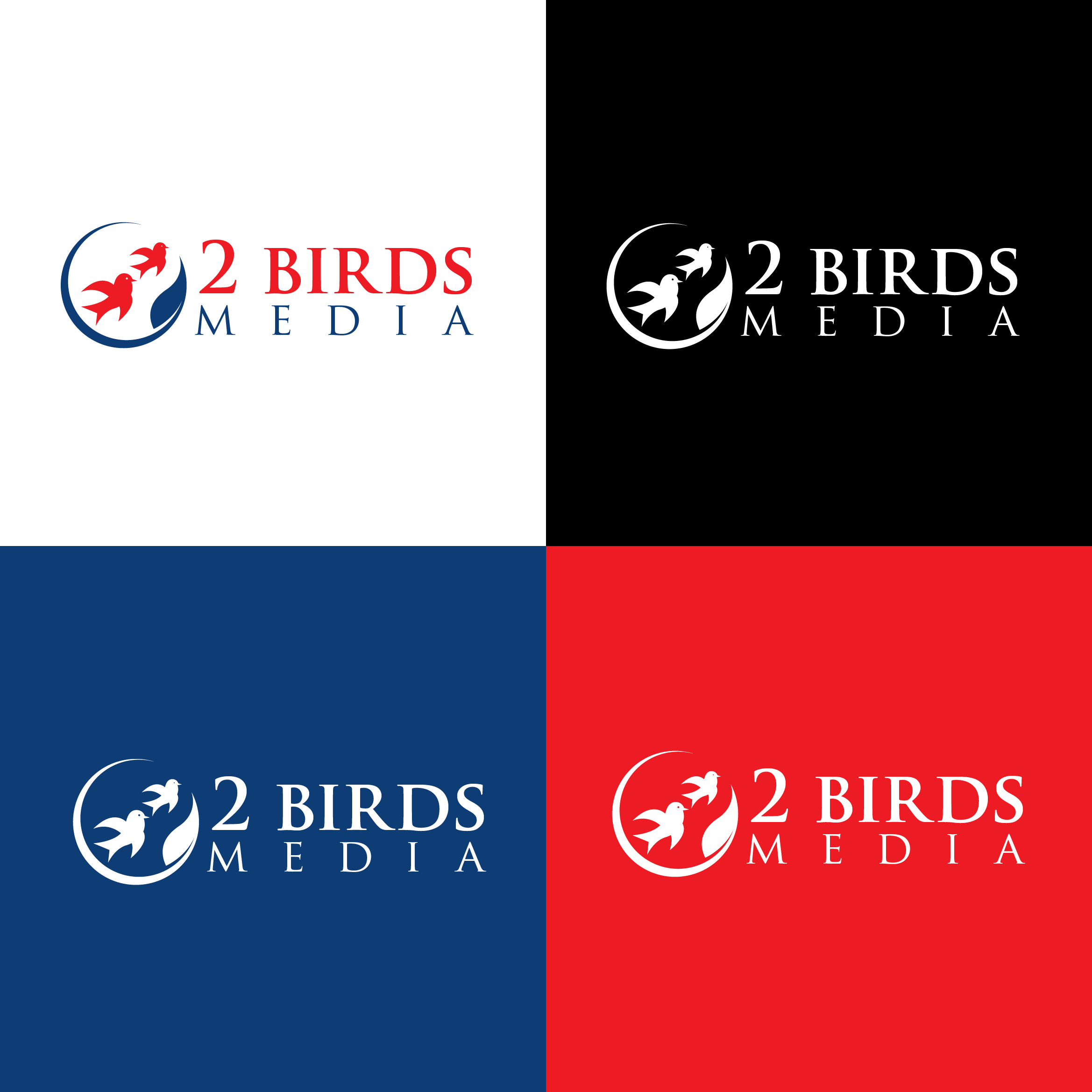 Logo Design by jynemaze for 2 Birds Media | Design #31979176