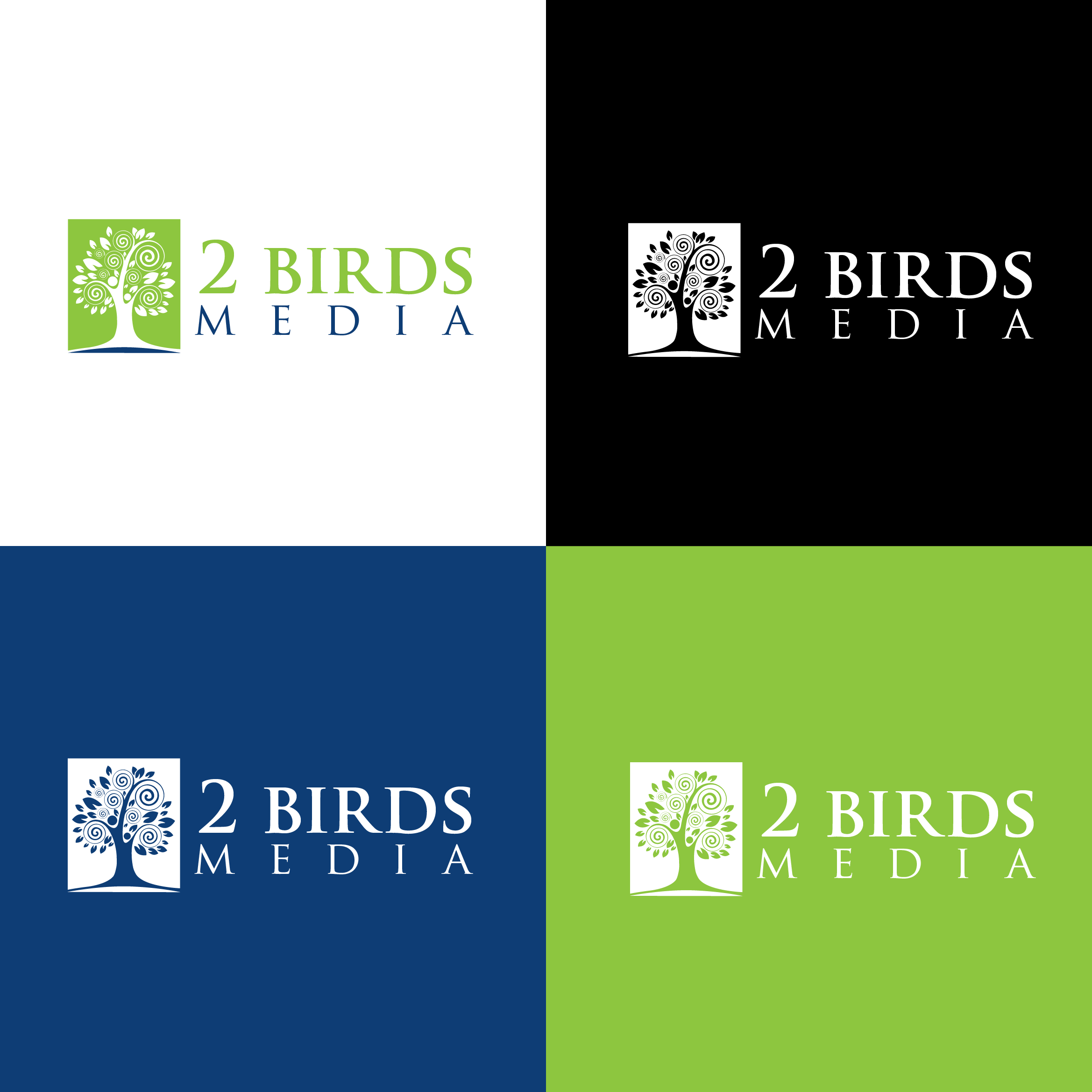 Logo Design by jynemaze for 2 Birds Media | Design #31979192