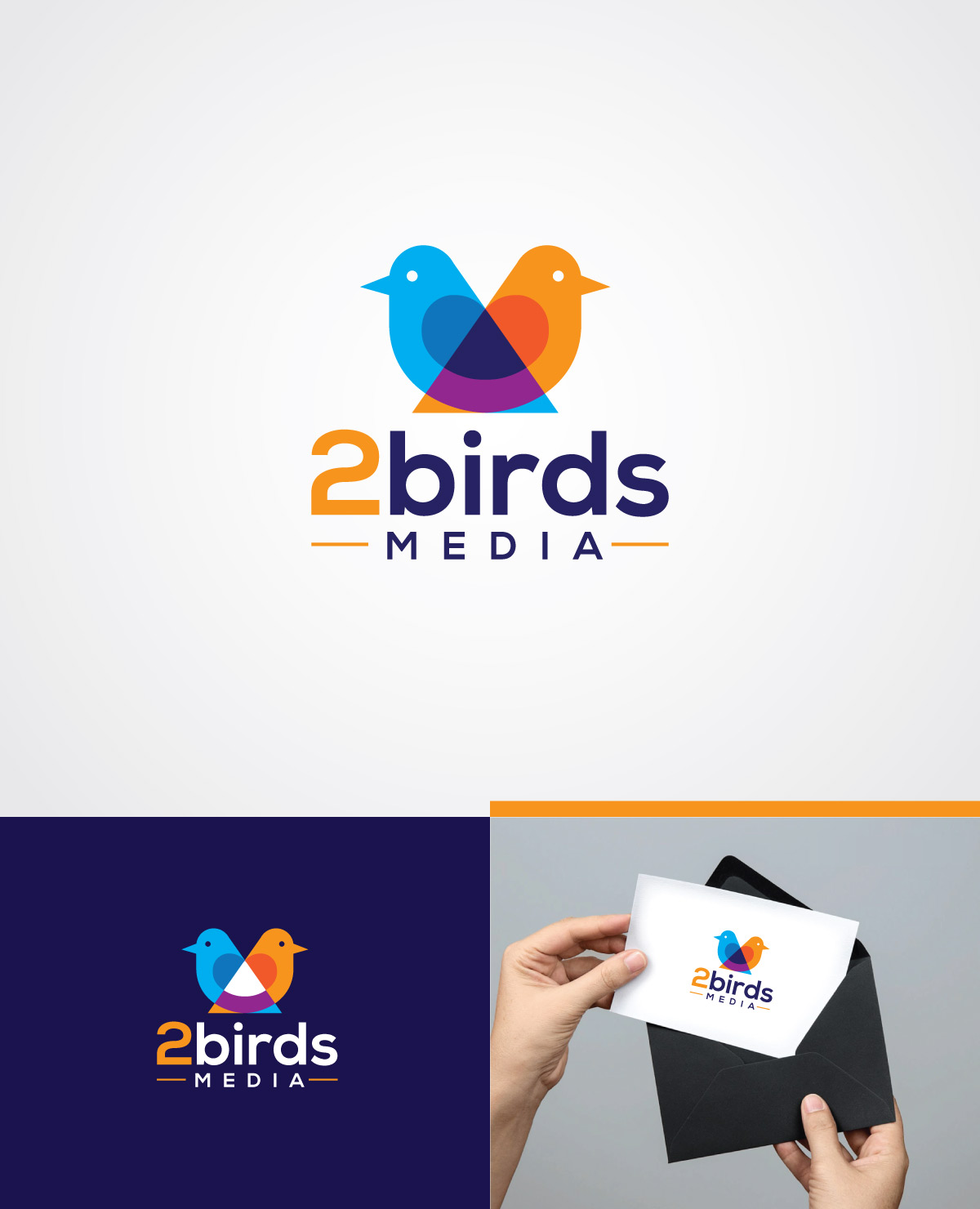 Logo Design by creativepix for 2 Birds Media | Design #31972683