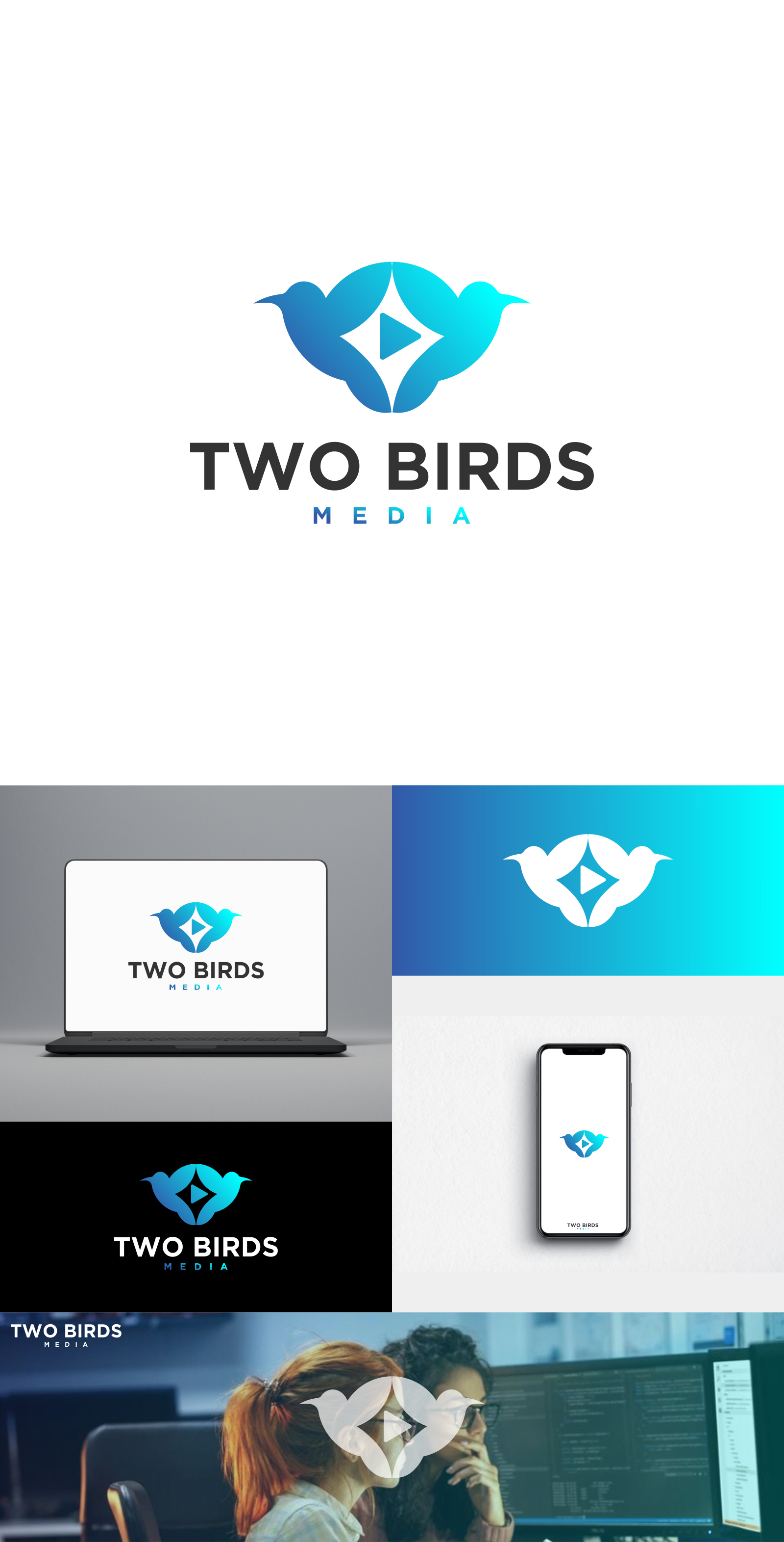 Logo Design by M.Syaiful Huda for 2 Birds Media | Design #31971361