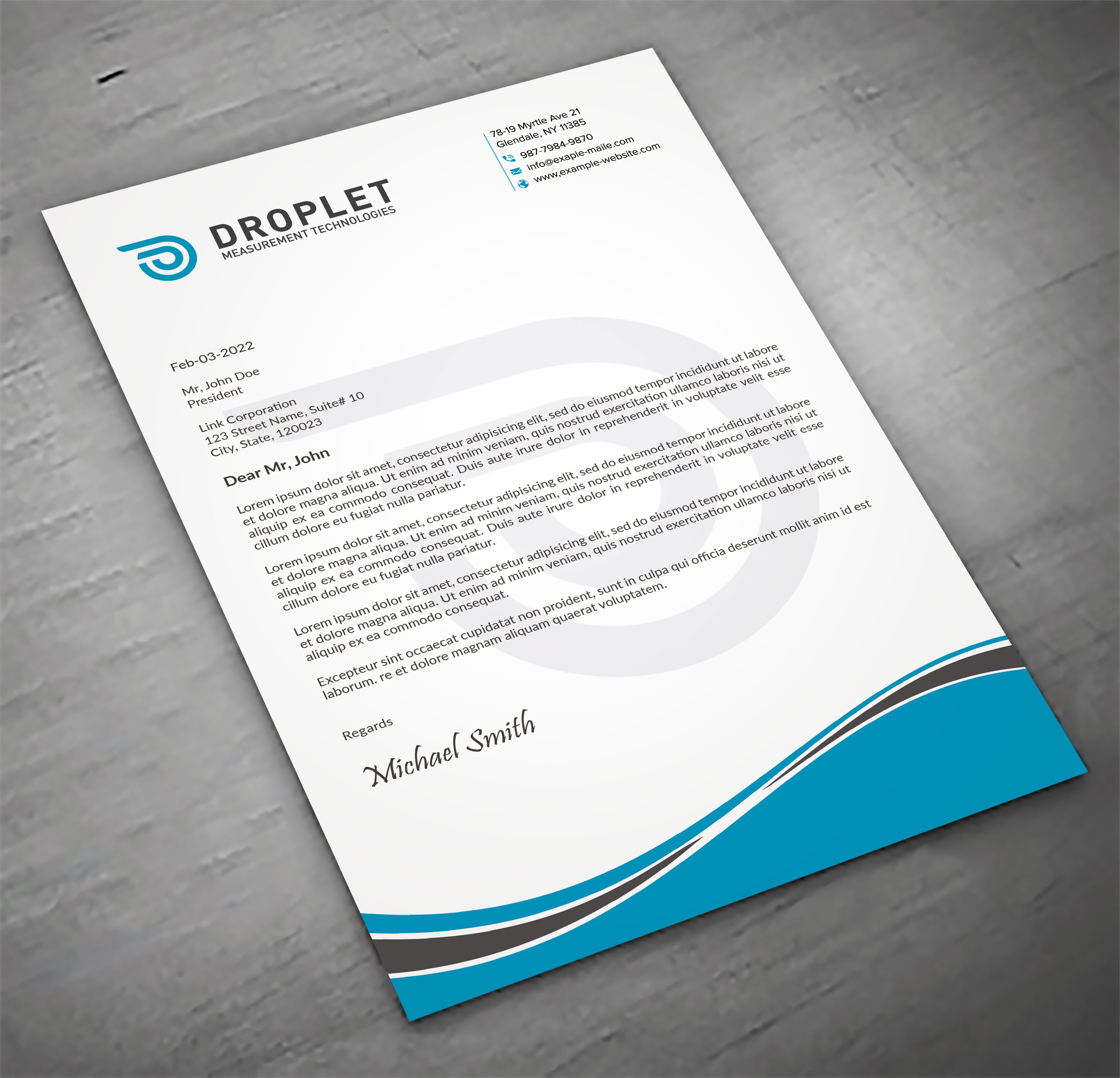 Business Card Design by sadikul islam for Droplet Measurement Technologies, LLC | Design #31992154