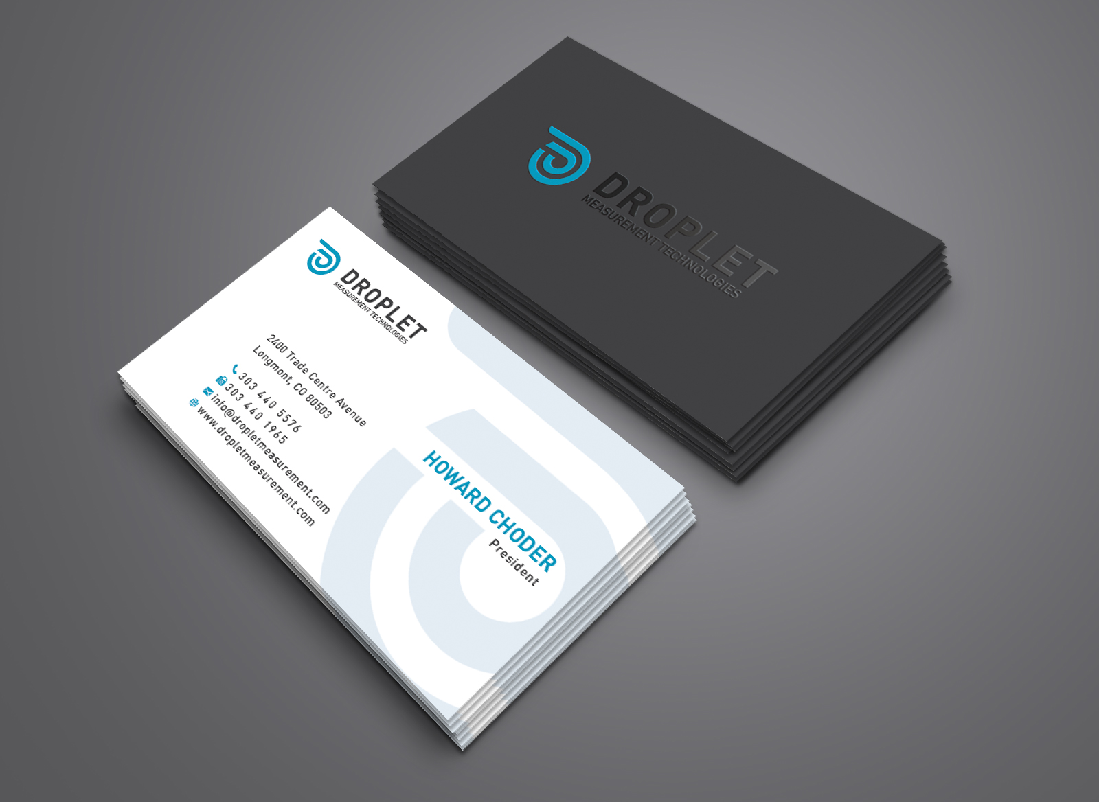 Business Card Design by Creative Moon Design for Droplet Measurement Technologies, LLC | Design #31993187