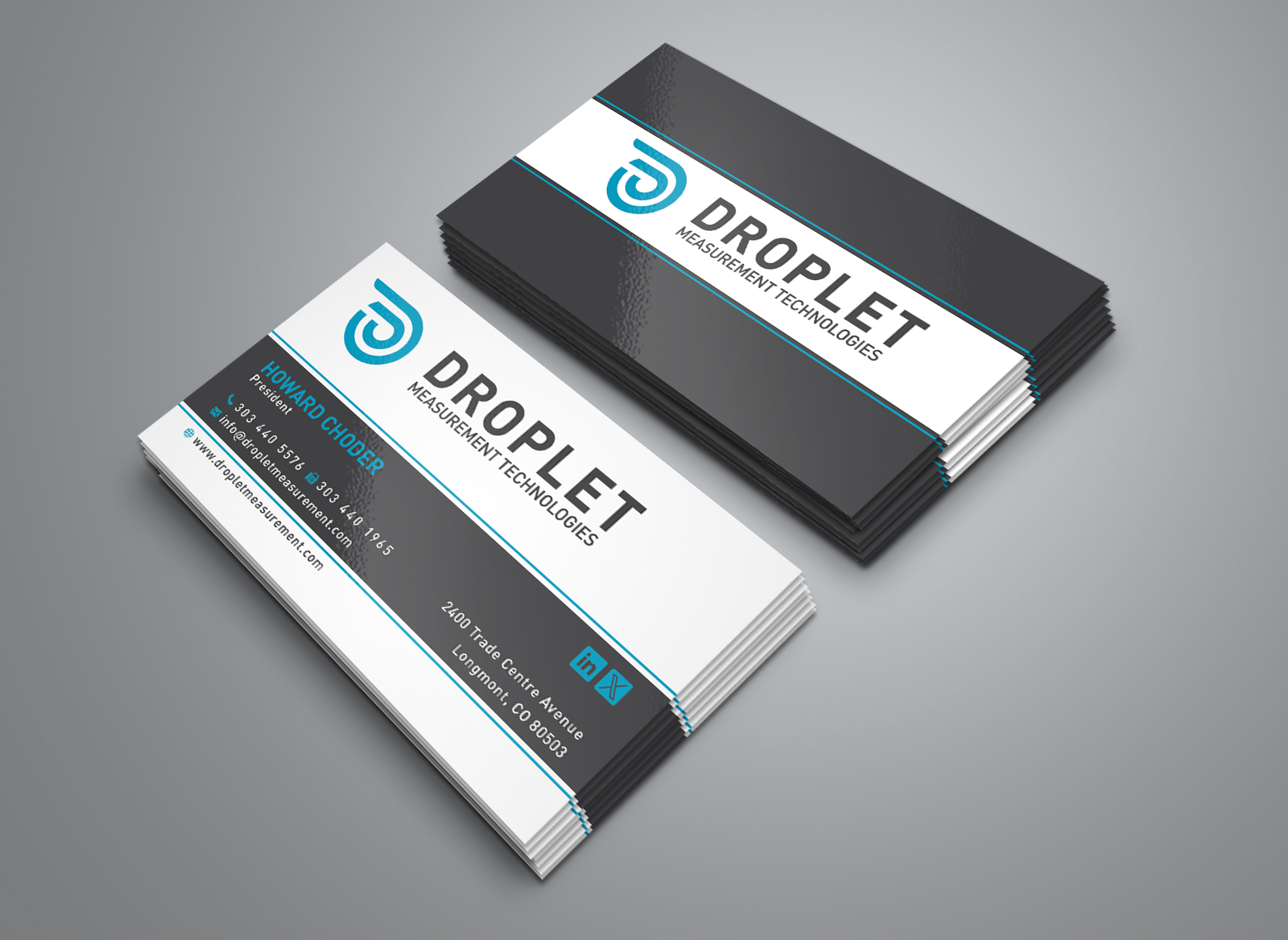 Business Card Design by Creative Moon Design for Droplet Measurement Technologies, LLC | Design #31993194