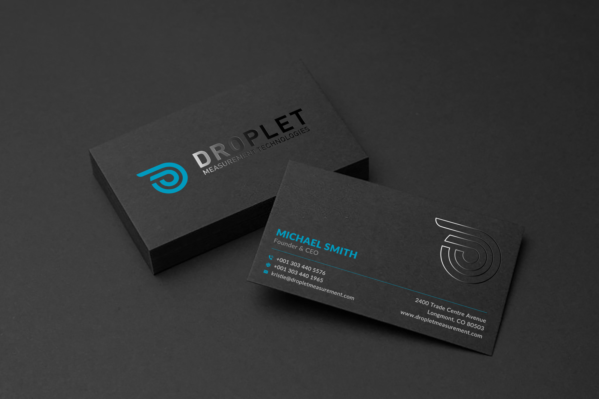 Business Card Design by Sun Moon Graphic Designer for Droplet Measurement Technologies, LLC | Design #31979698