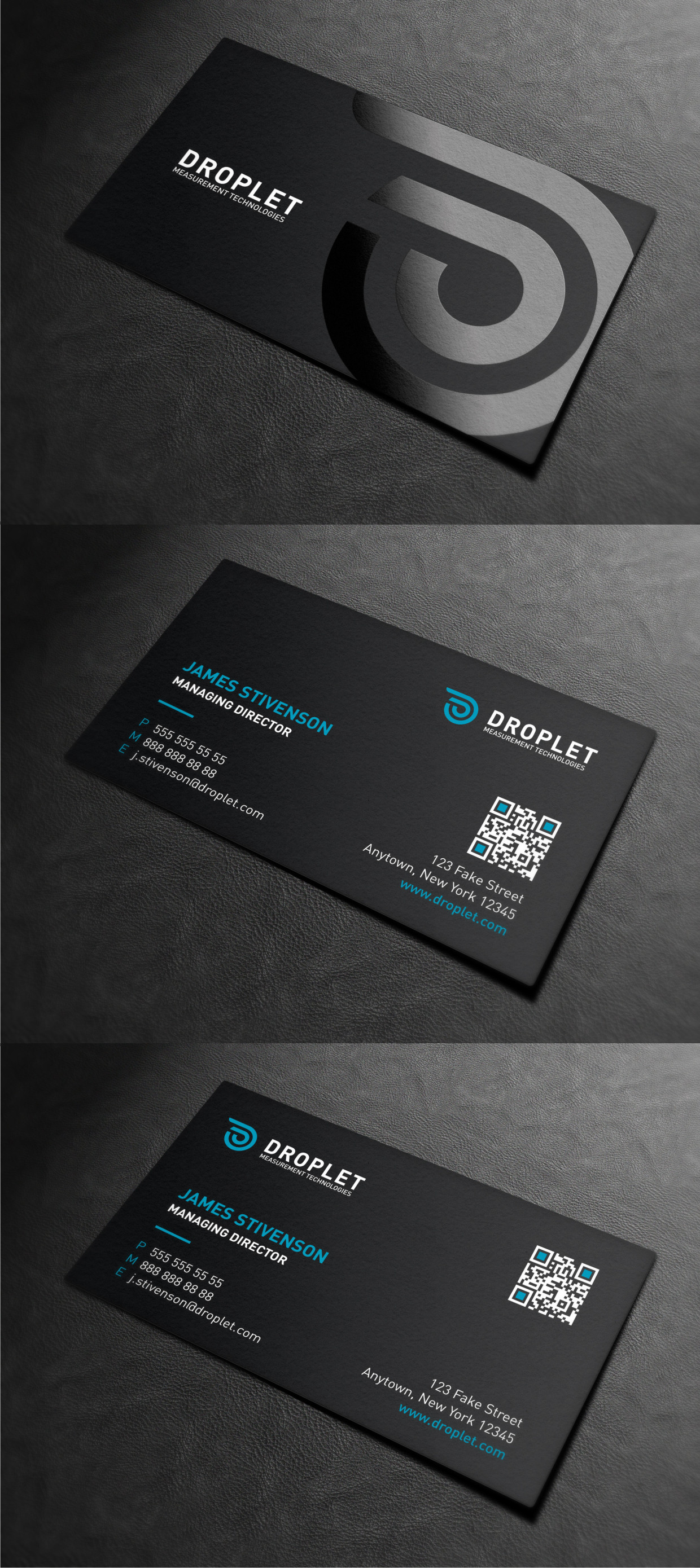 Business Card Design by Atvento Graphics for Droplet Measurement Technologies, LLC | Design #32056440
