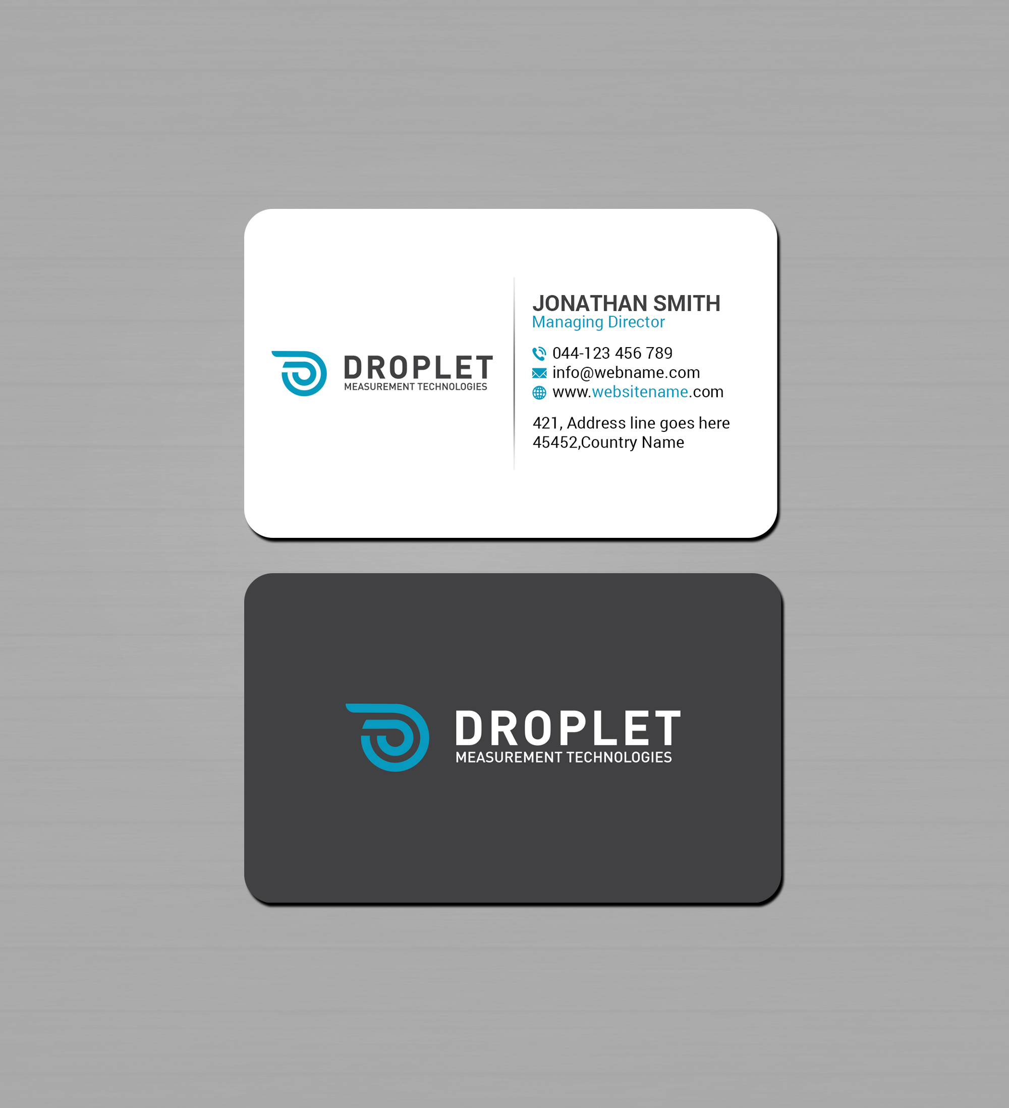 Business Card Design by Creations Box 2015 for Droplet Measurement Technologies, LLC | Design #31980808