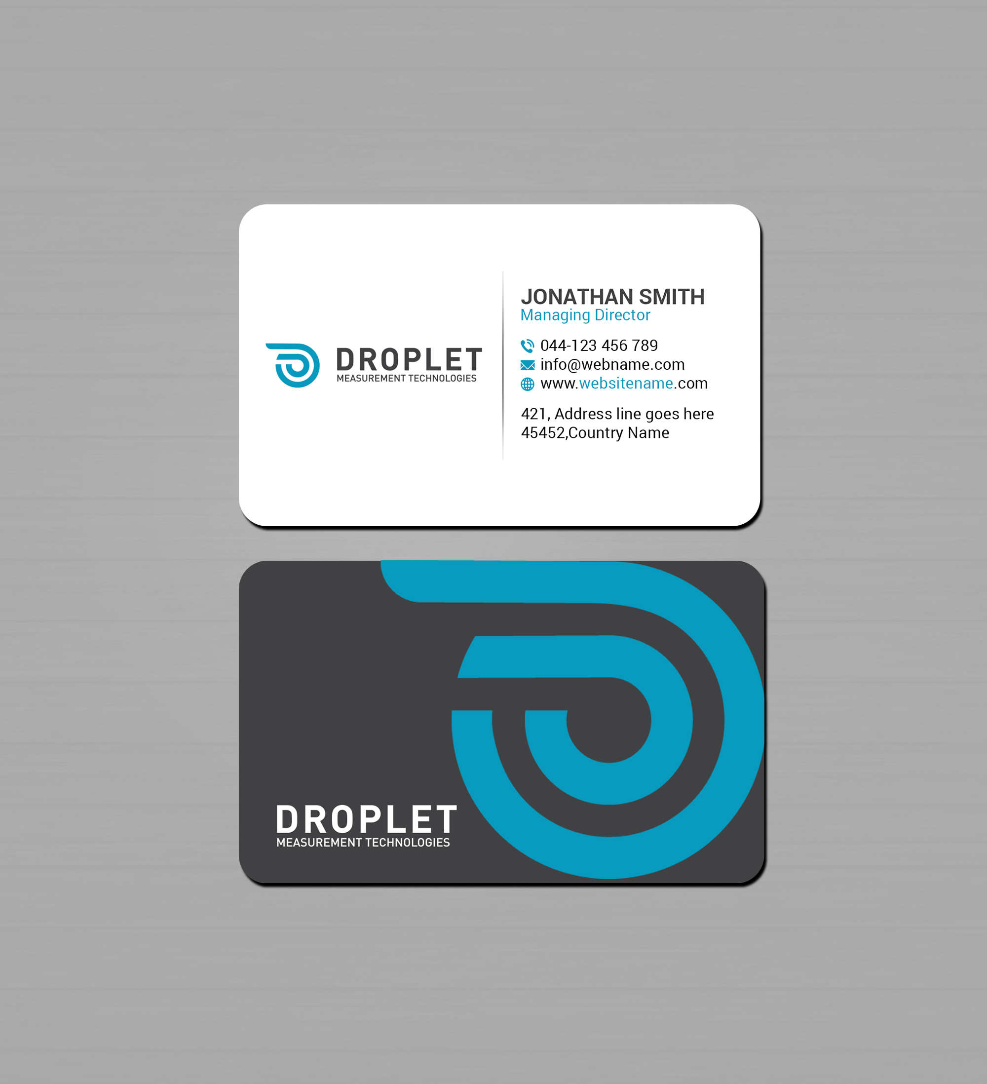 Business Card Design by Creations Box 2015 for Droplet Measurement Technologies, LLC | Design #31980810