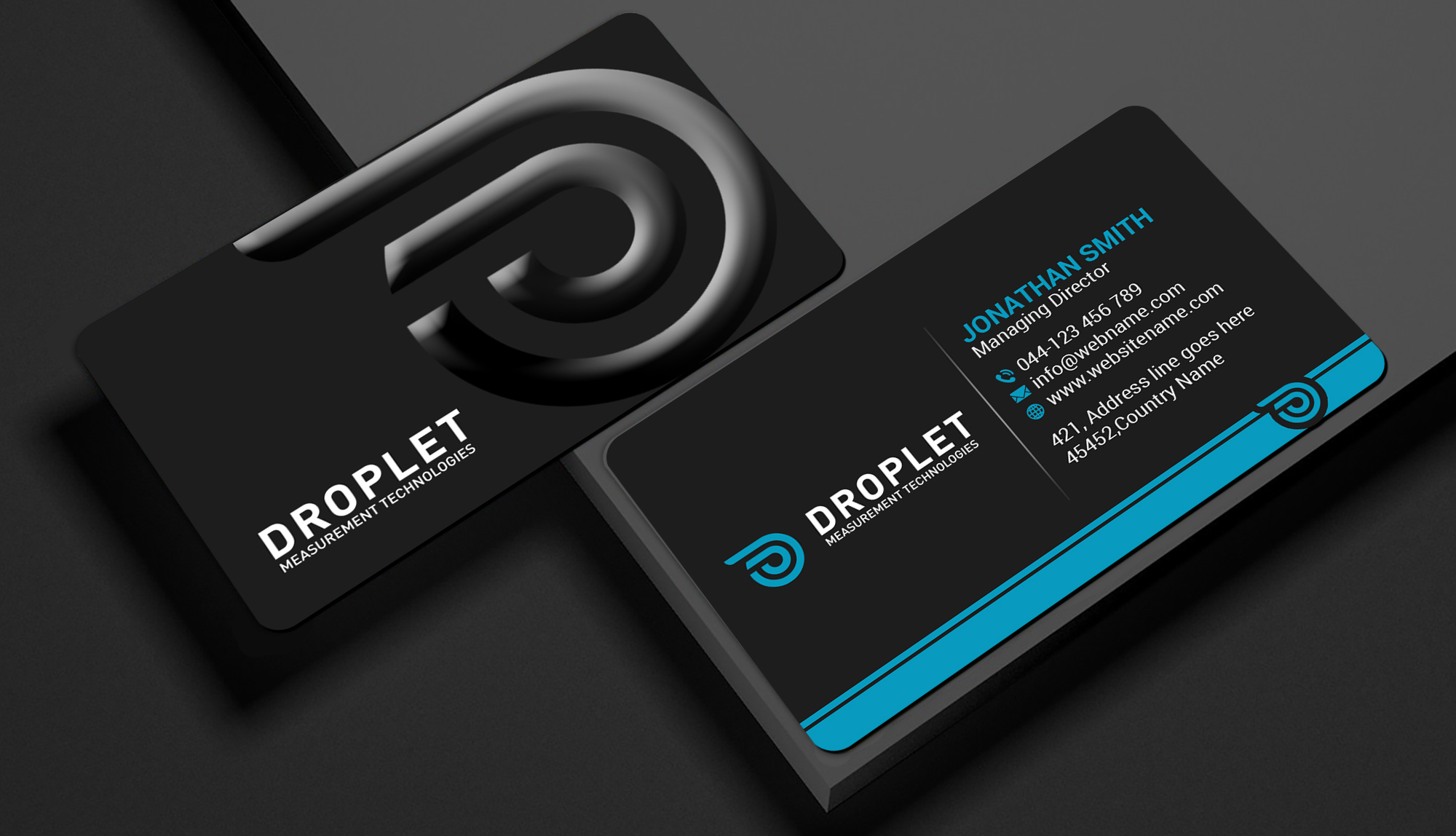 Business Card Design by Creations Box 2015 for Droplet Measurement Technologies, LLC | Design #31980821
