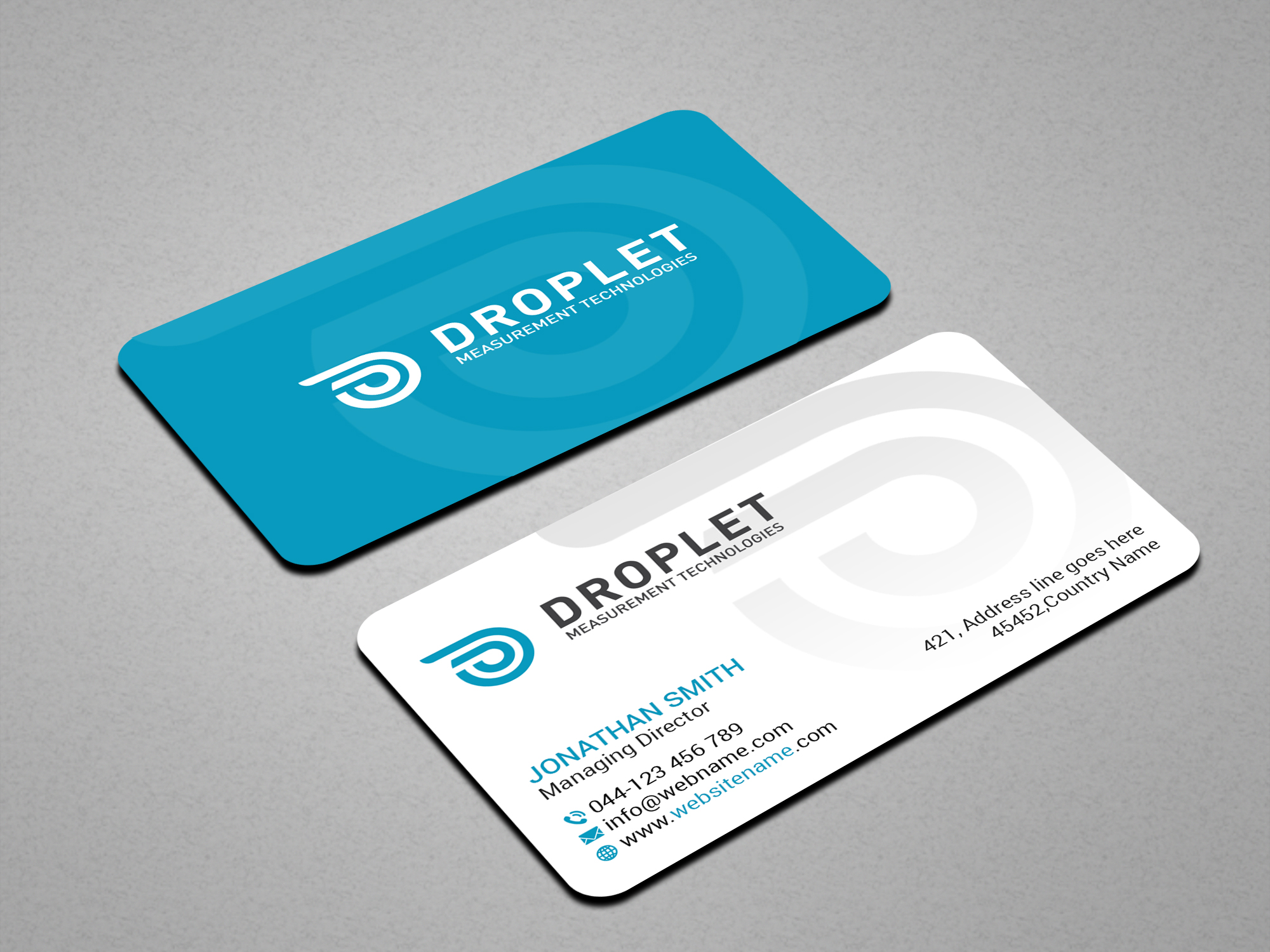 Business Card Design by Creations Box 2015 for Droplet Measurement Technologies, LLC | Design #31980827