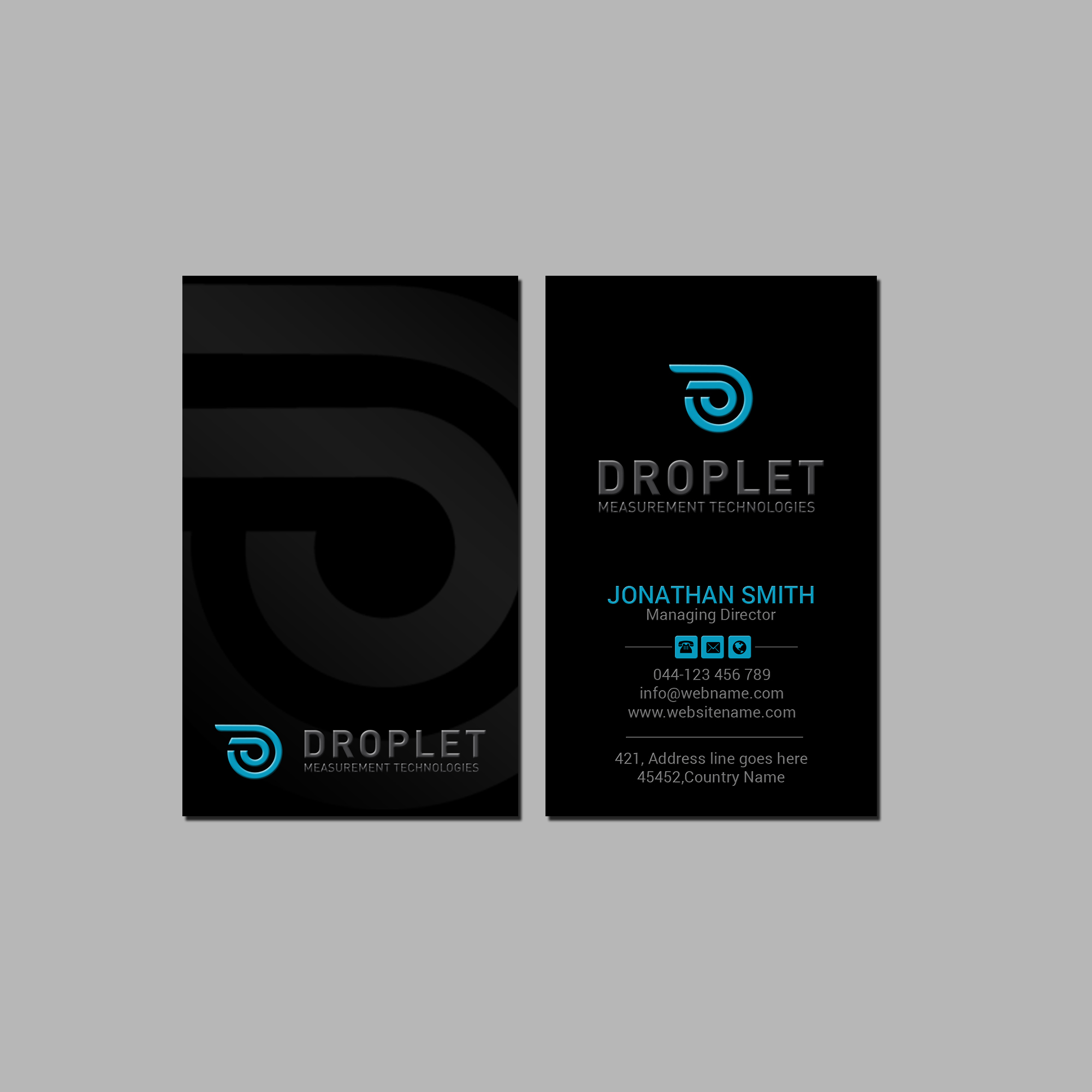 Business Card Design by Creations Box 2015 for Droplet Measurement Technologies, LLC | Design #31980830