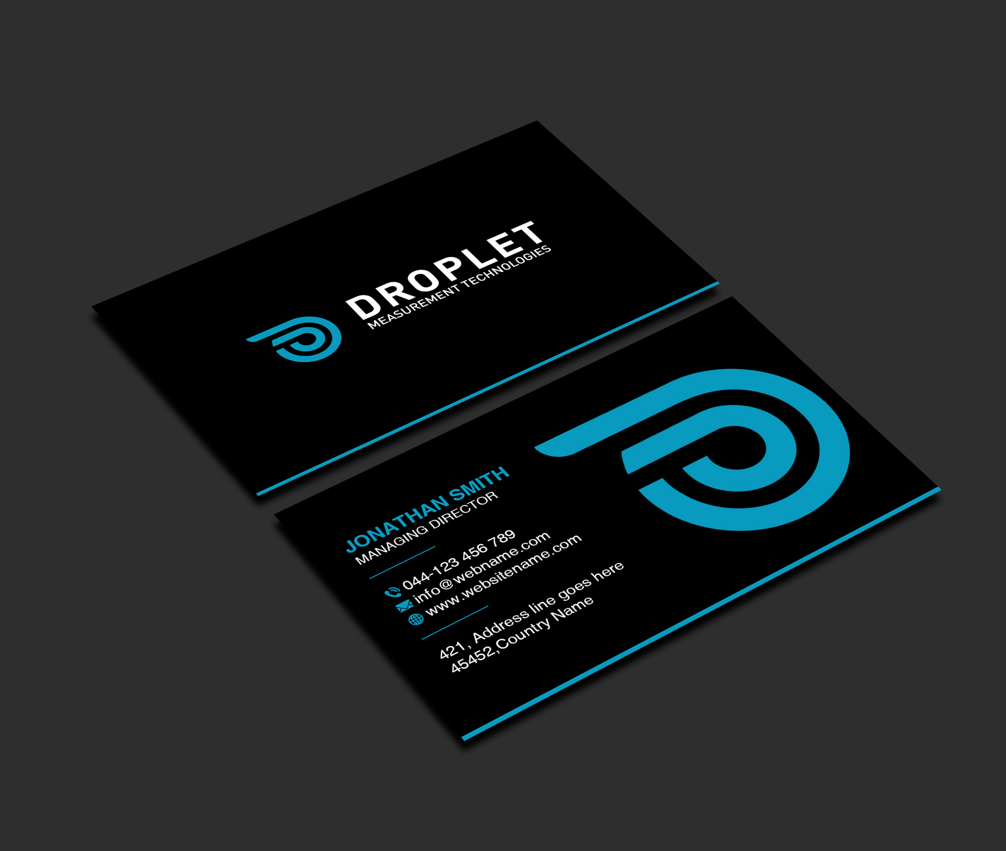 Business Card Design by Creations Box 2015 for Droplet Measurement Technologies, LLC | Design #31980834