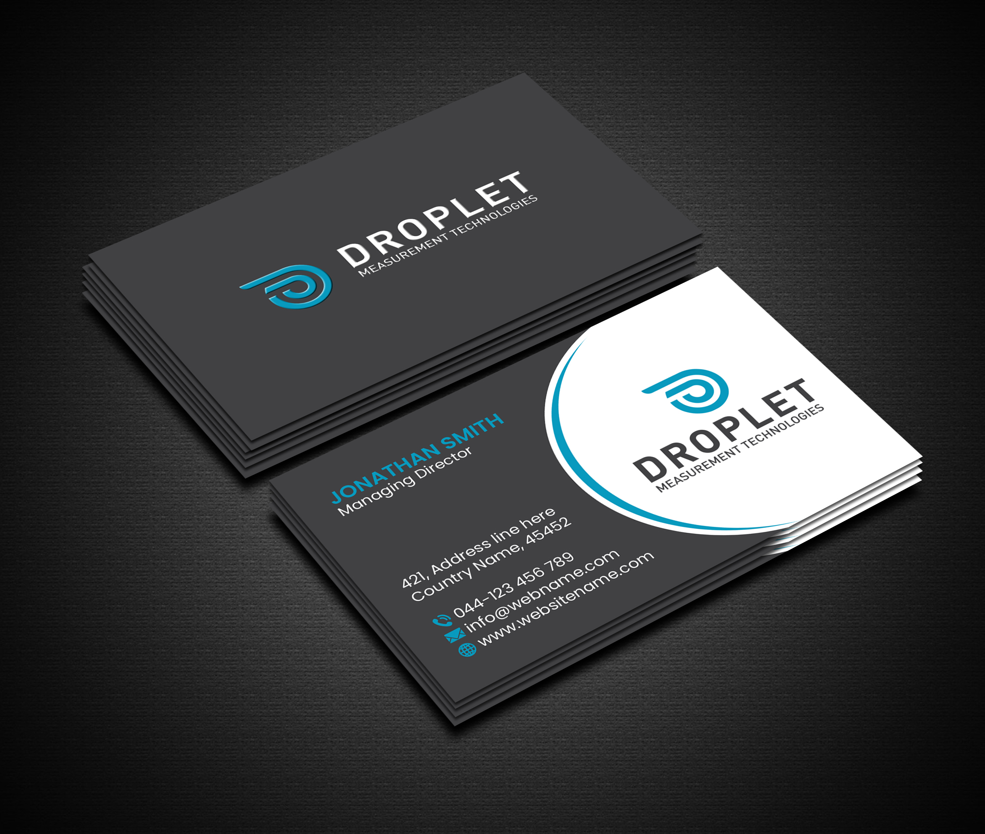 Business Card Design by Creations Box 2015 for Droplet Measurement Technologies, LLC | Design #31980835