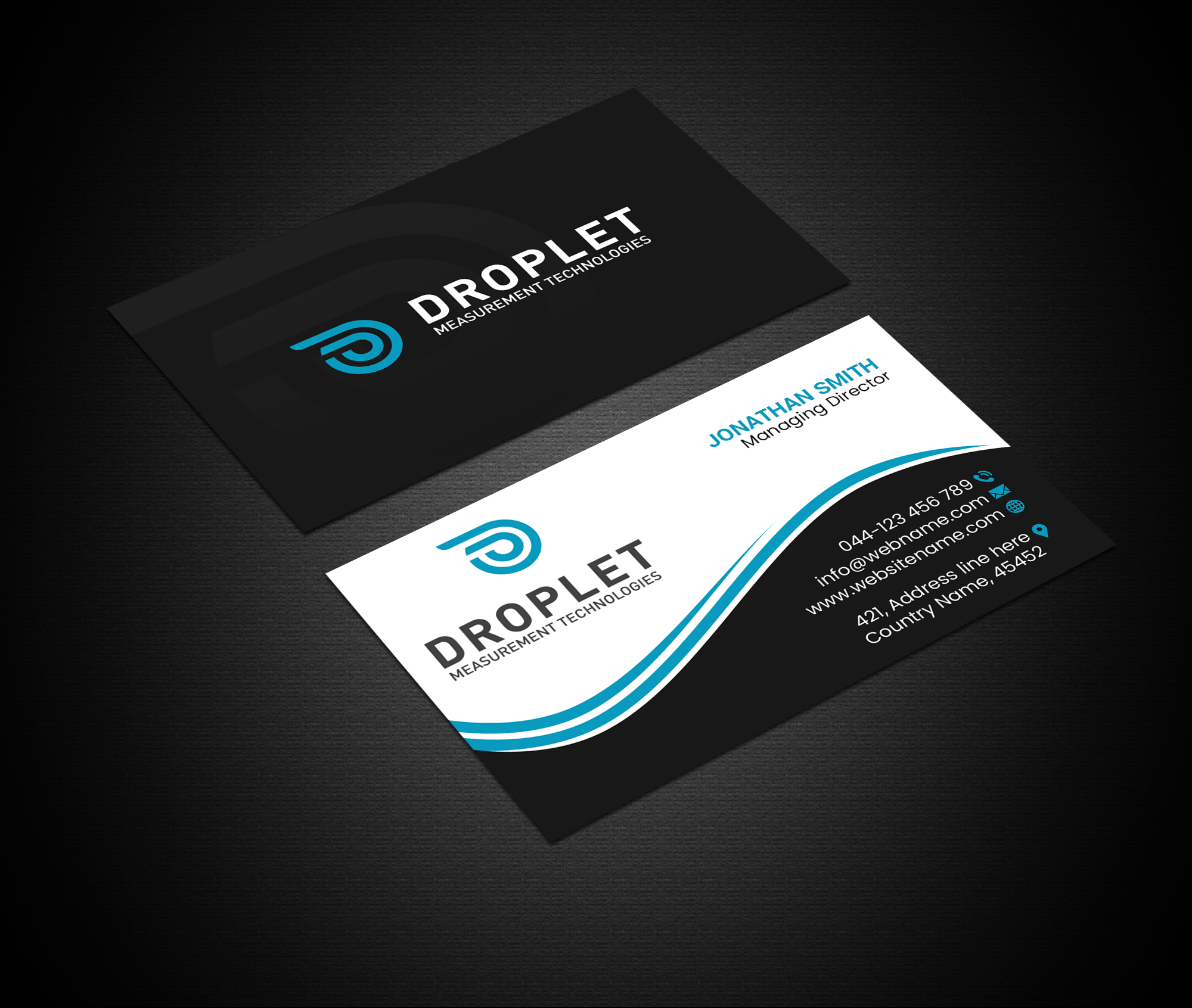 Business Card Design by Creations Box 2015 for Droplet Measurement Technologies, LLC | Design #31980836