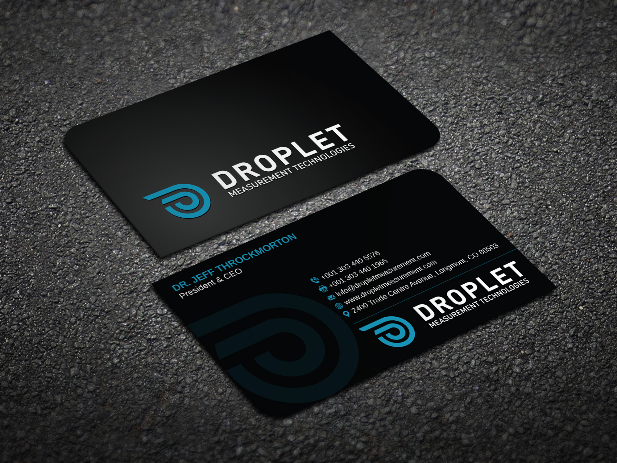 Business Card Design by Magic of Art for Droplet Measurement Technologies, LLC | Design #31986085