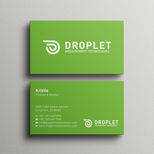 Business Card Design by Bikash Das for Droplet Measurement Technologies, LLC | Design: #31992653