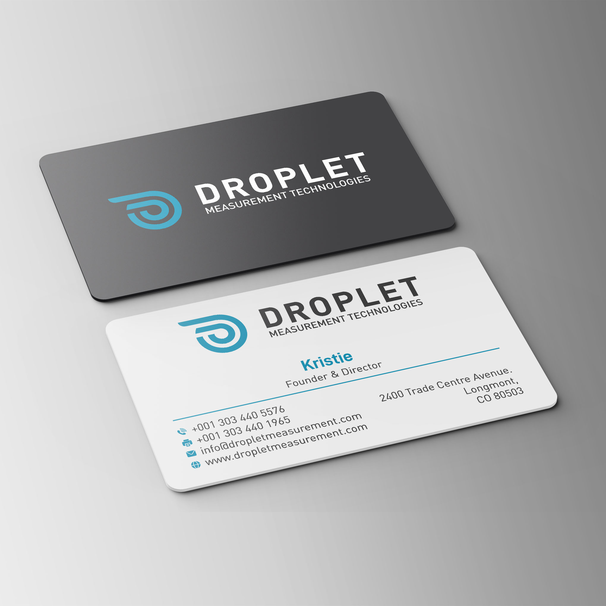 Business Card Design by Bikash Das for Droplet Measurement Technologies, LLC | Design #31992763