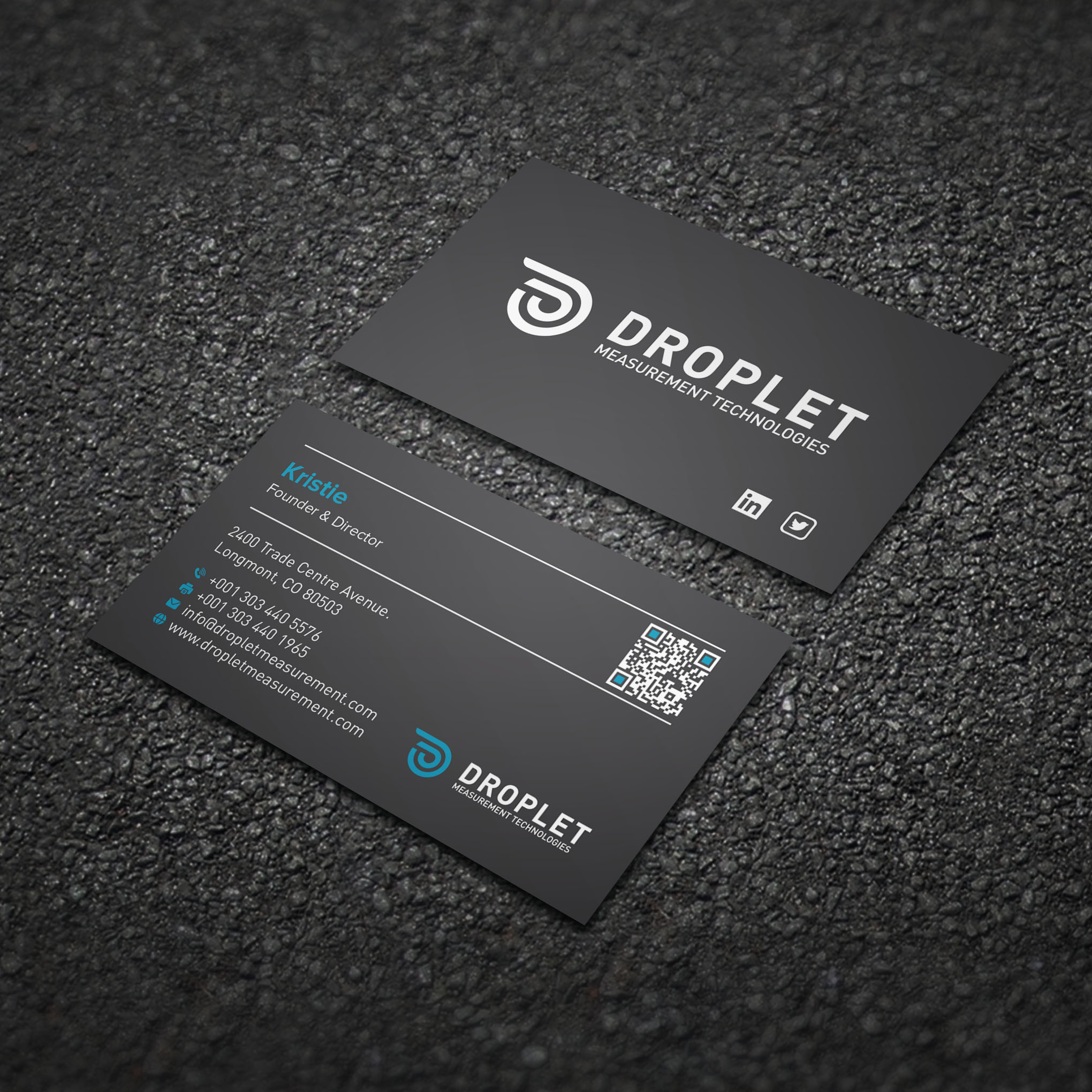 Business Card Design by Bikash Das for Droplet Measurement Technologies, LLC | Design #31994263