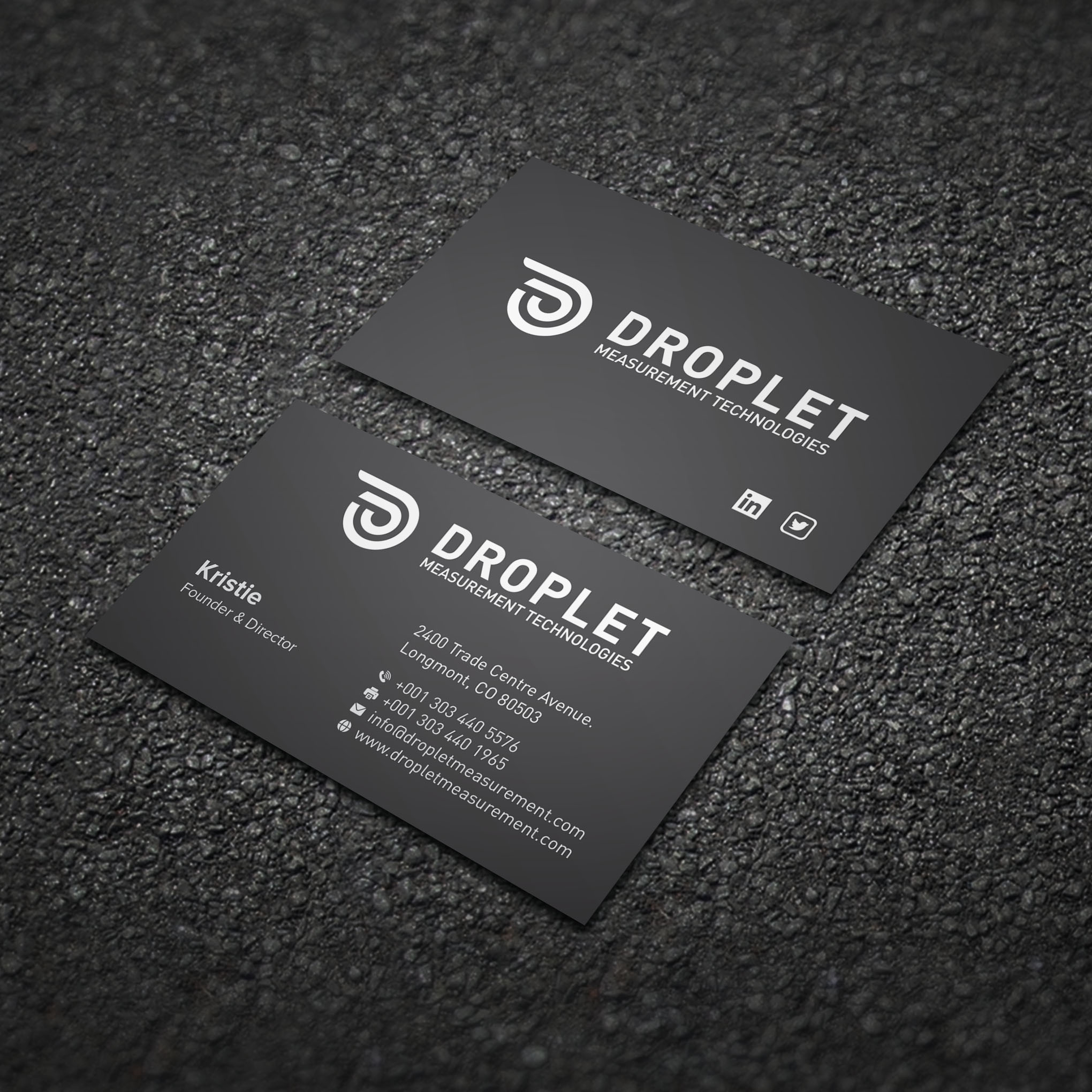 Business Card Design by Bikash Das for Droplet Measurement Technologies, LLC | Design #31994336