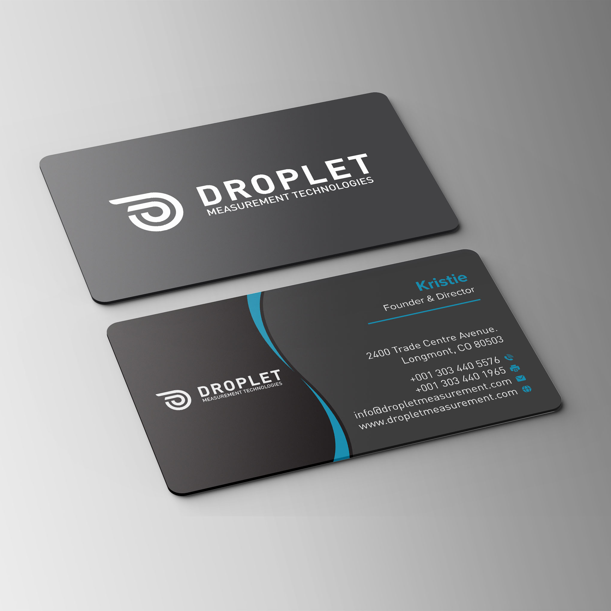 Business Card Design by Bikash Das for Droplet Measurement Technologies, LLC | Design #31995854