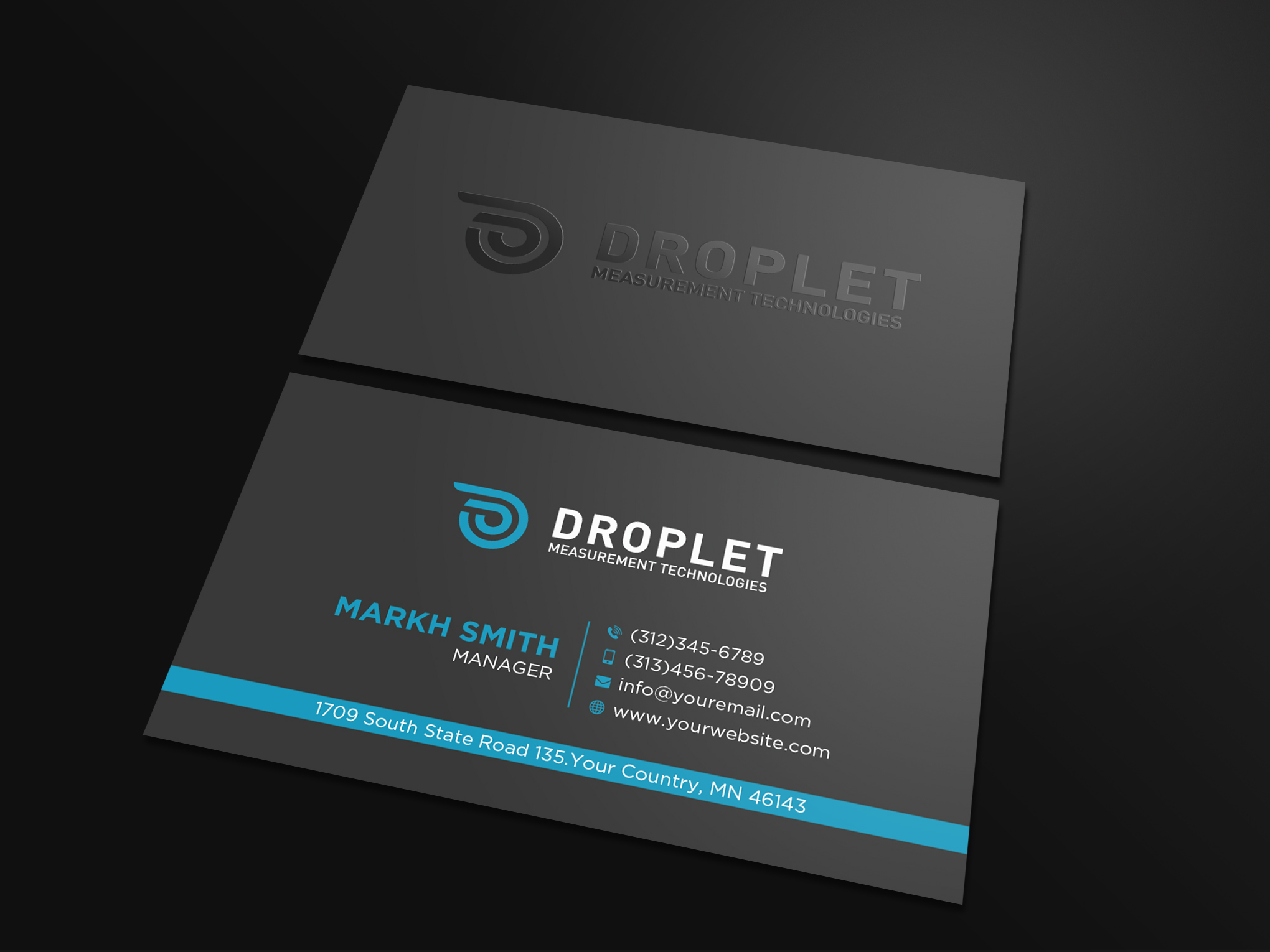 Business Card Design by Ekramul Hossen 2 for Droplet Measurement Technologies, LLC | Design #32016541