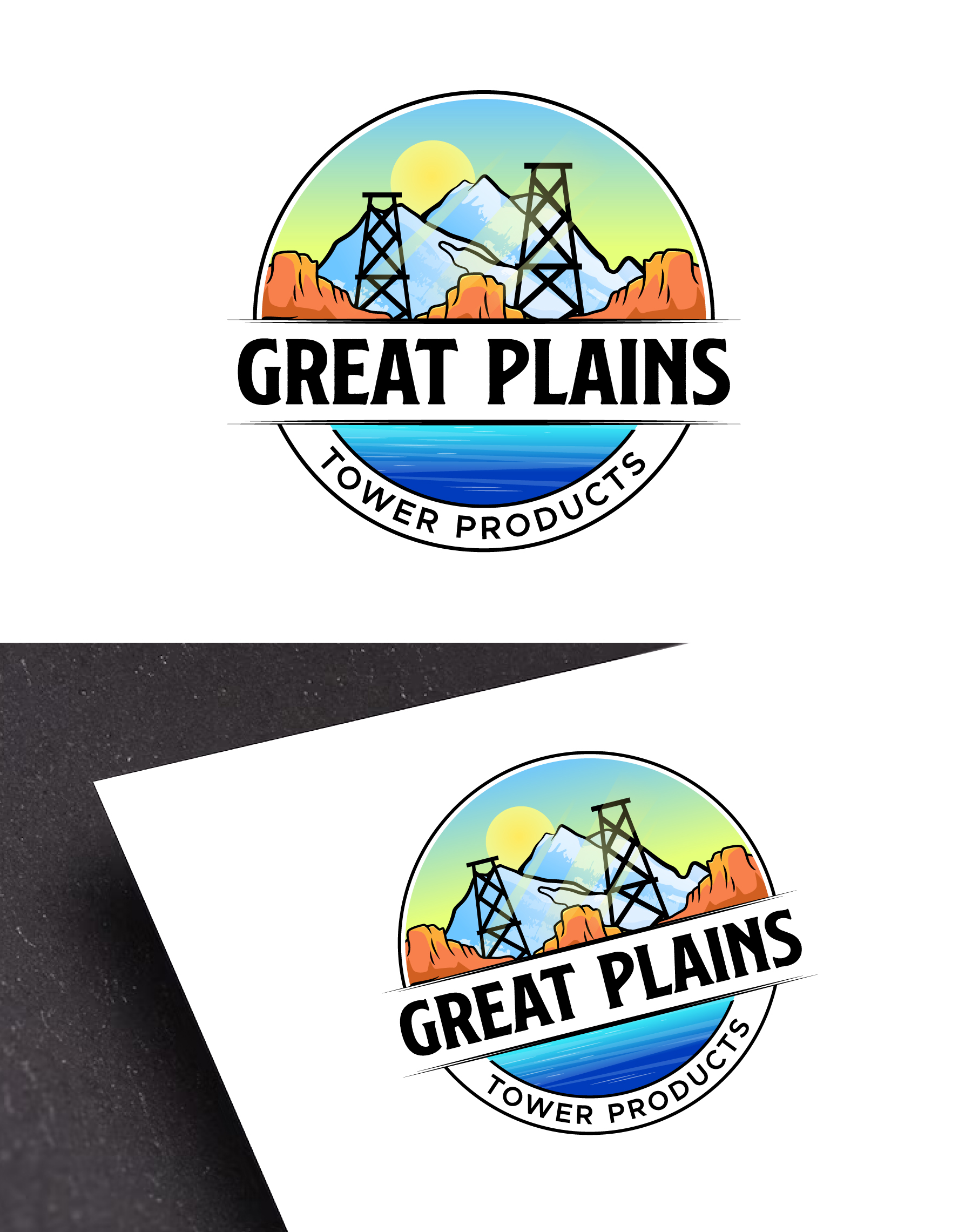 Logo Design by debdesign for Great Plains Tower Products | Design #31986518