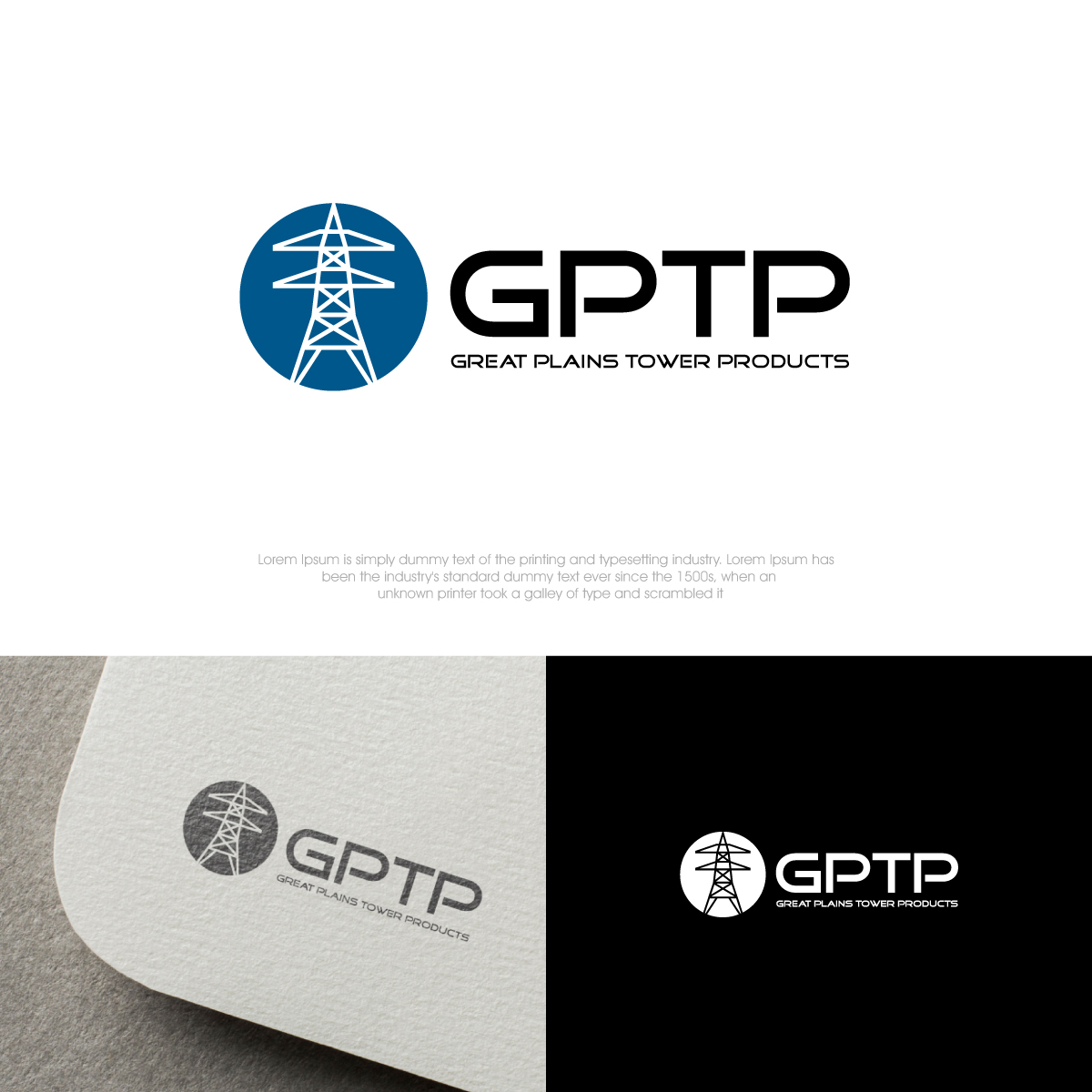 Logo Design by webeezine for Great Plains Tower Products | Design #31981229