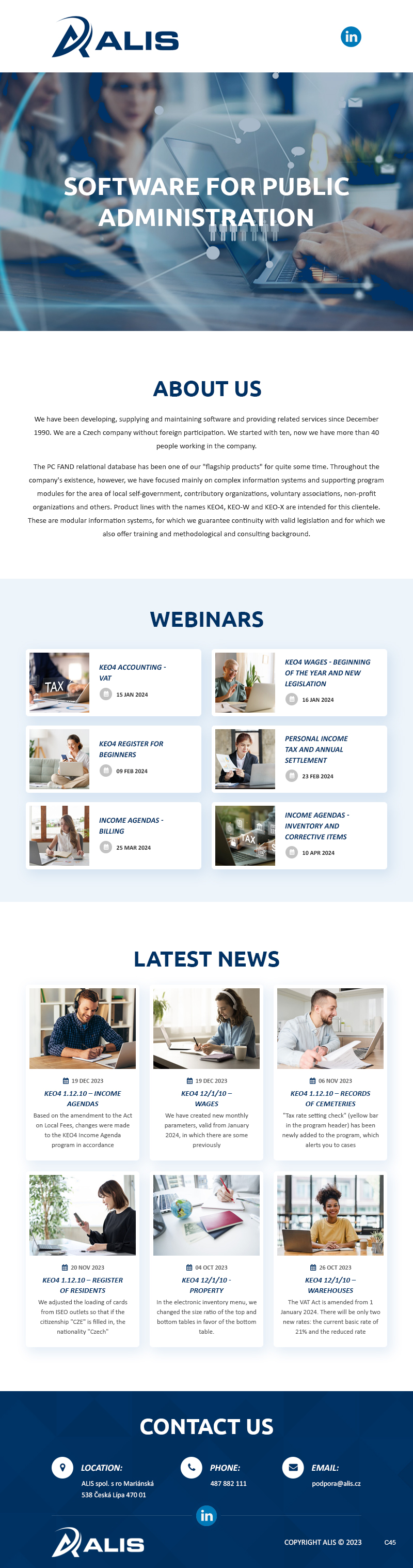 Newsletter-Design von pb für ALIS spol. s r. o. | Design #31988813