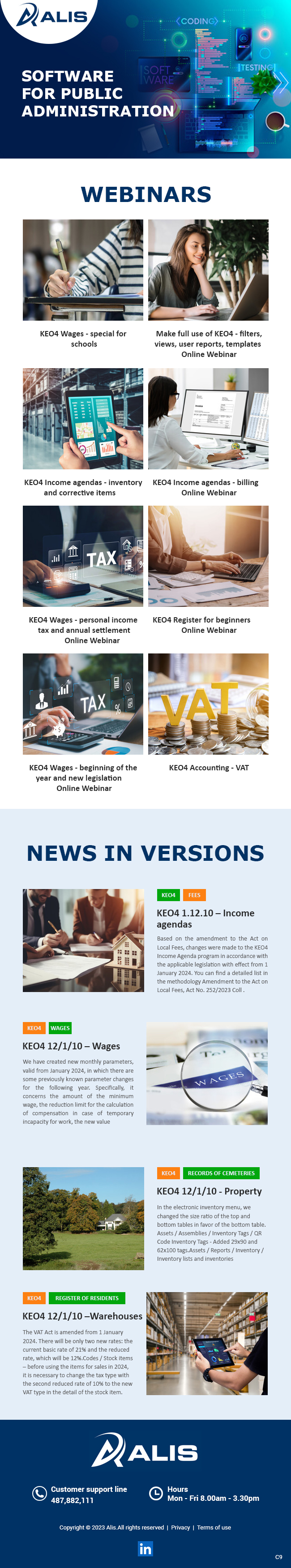 Newsletter Design by pb for ALIS spol. s r. o. | Design #31988817