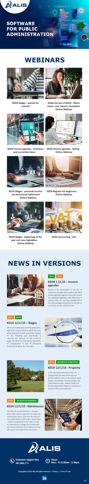 Newsletter Design by pb for ALIS spol. s r. o. | Design: #31988817