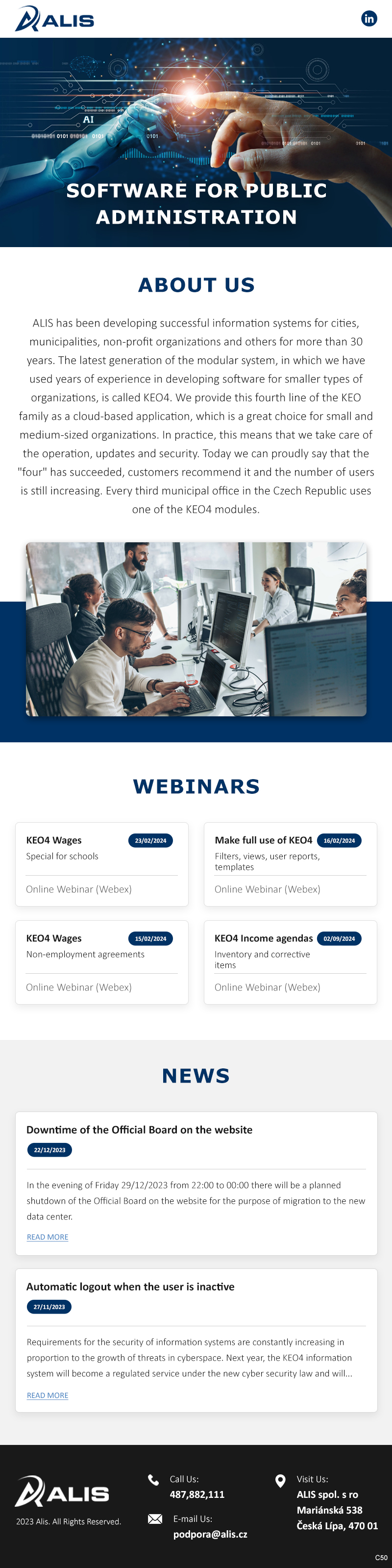 Newsletter Design by pb for ALIS spol. s r. o. | Design #31988818