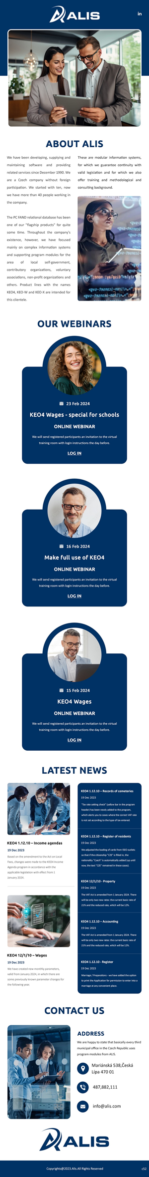Newsletter Design by pb for ALIS spol. s r. o. | Design: #31988819