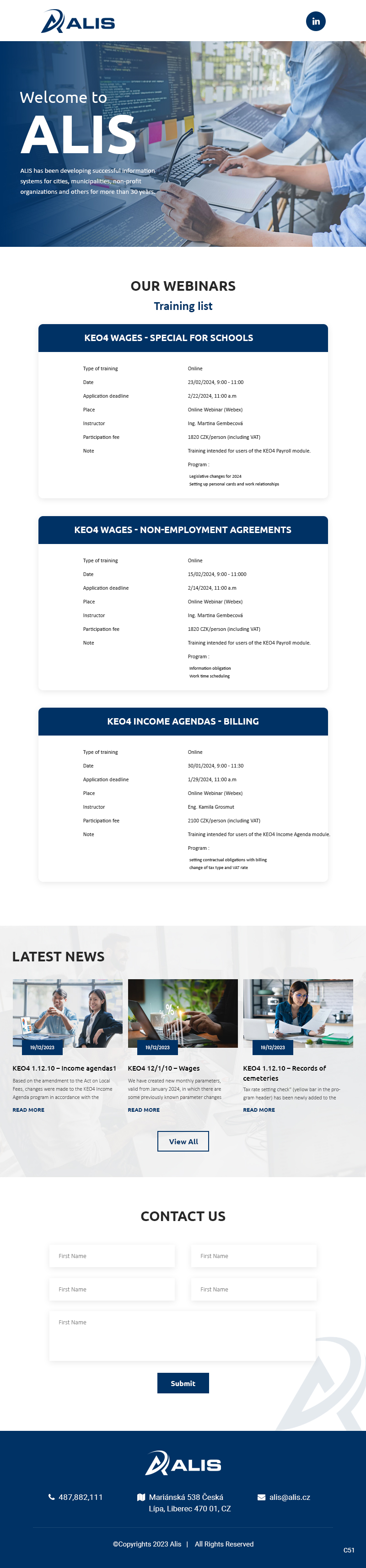 Newsletter-Design von pb für ALIS spol. s r. o. | Design #31988822