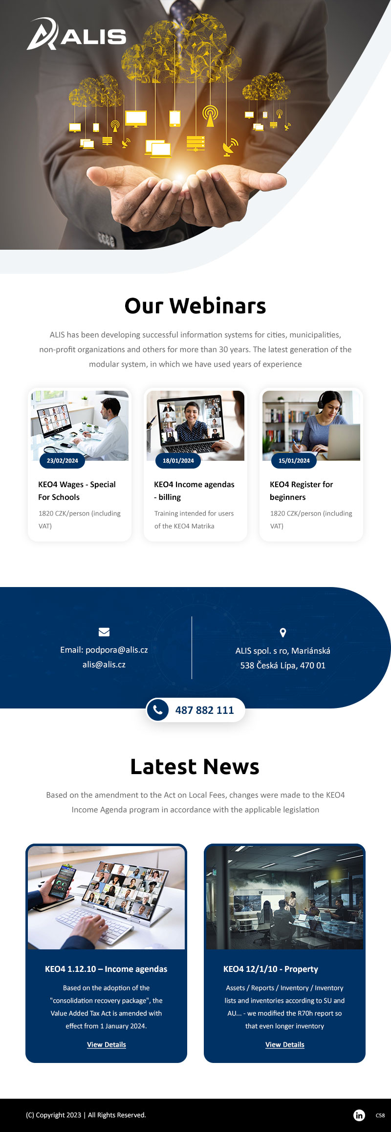 Newsletter Design by pb for ALIS spol. s r. o. | Design #31988827