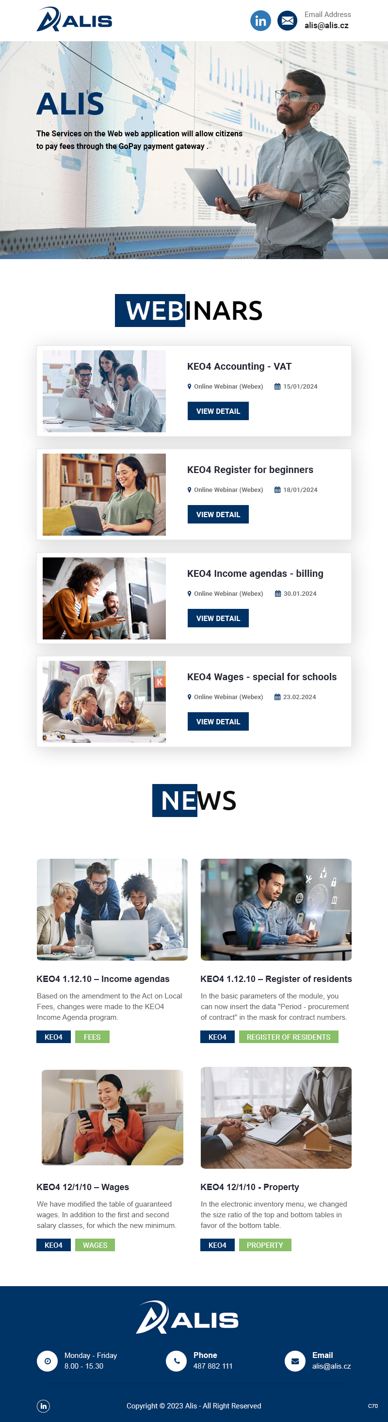 Newsletter-Design von pb für ALIS spol. s r. o. | Design #31988831