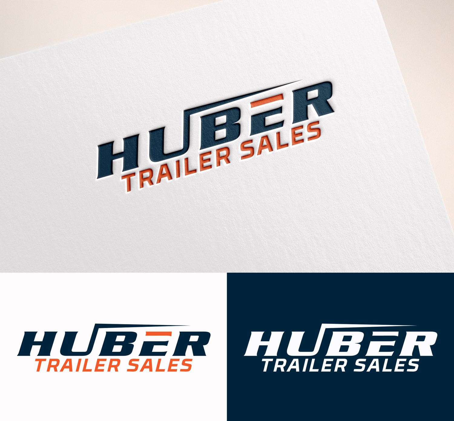Logo Design by M Art & Design for Huber Trailer Sales | Design #31985346