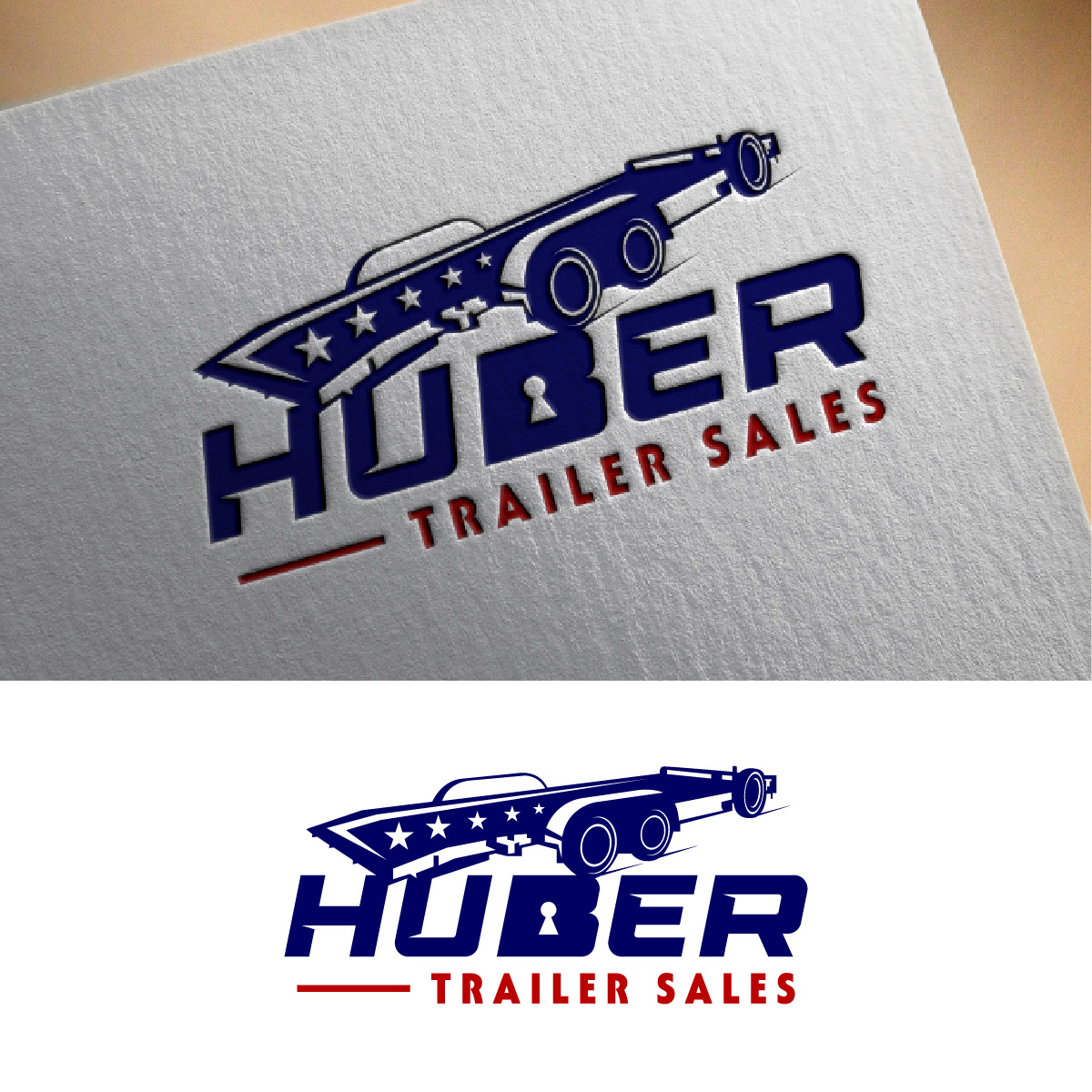 Diseño de Logo por fly  design para Huber Trailer Sales | Diseño #31987550