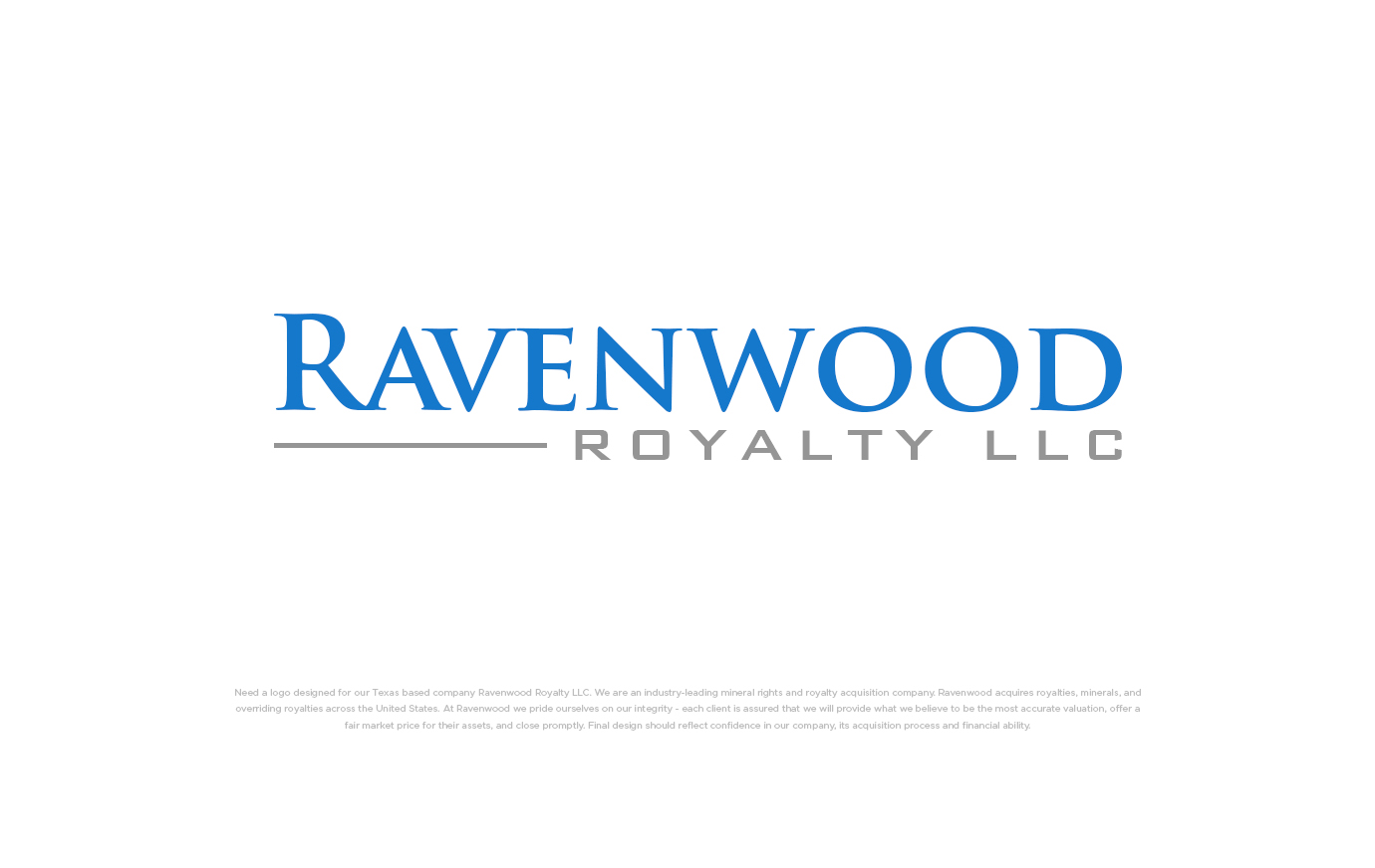 Design de Logo par Art-Gallery pour Ravenwood Royalty LLC | Design #31995972
