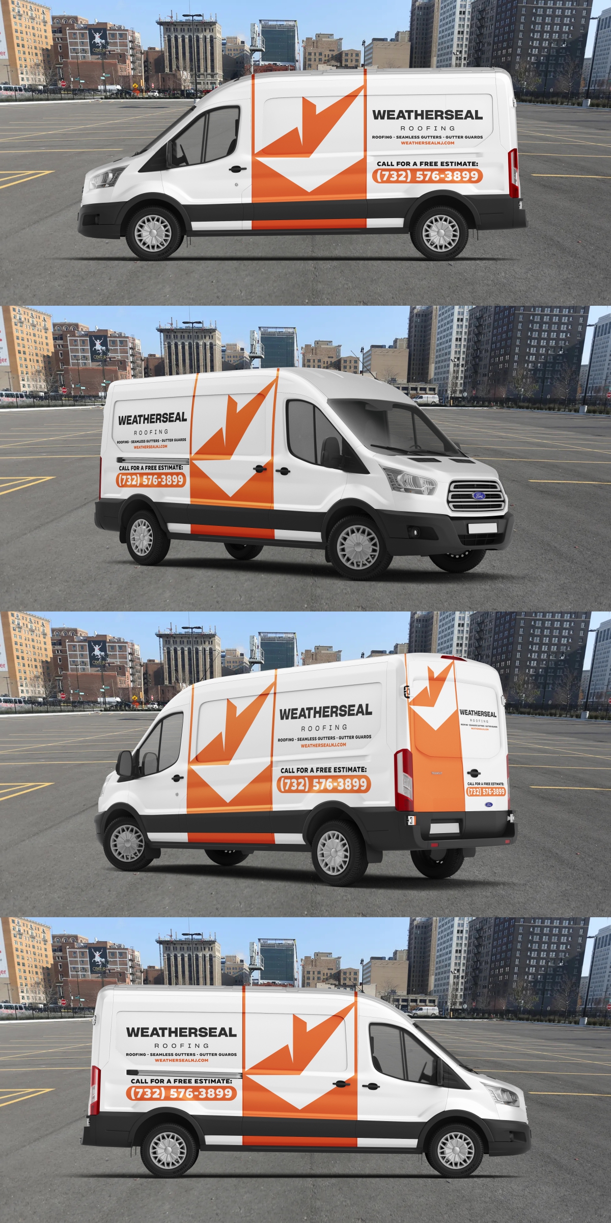 Car Wrap Design by Ken_Zie for WeatherSeal Roofing | Design #32000673