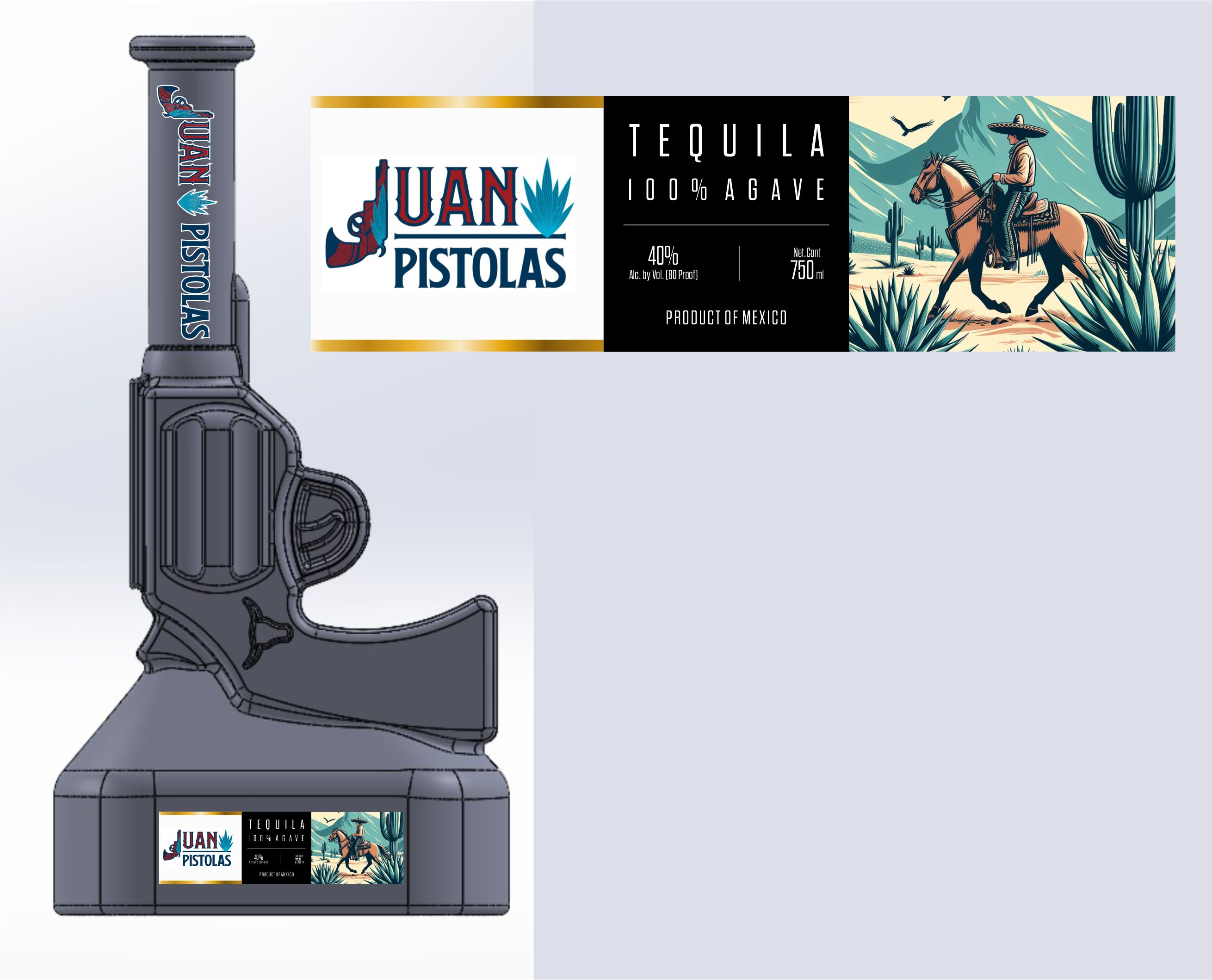 Label Design by erikdesign for Juan Pistolas | Design #32020167