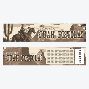 Label Design by Di3goAngelo for Juan Pistolas | Design #32018521