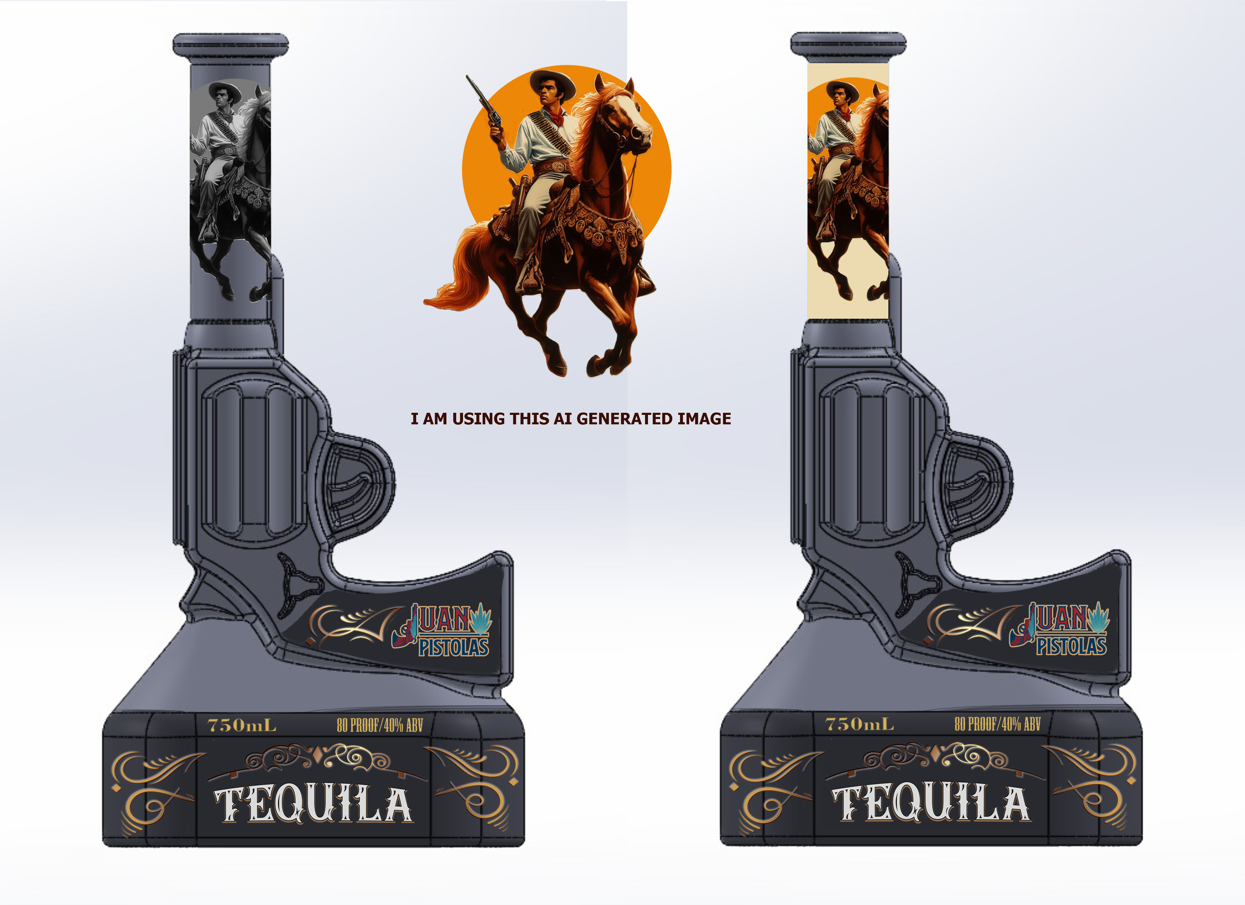 Label Design by Jenn Smith for Juan Pistolas | Design: #32018564