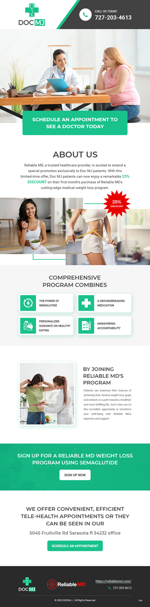 Email Marketing Design by pb for reliable md | Design: #32017806